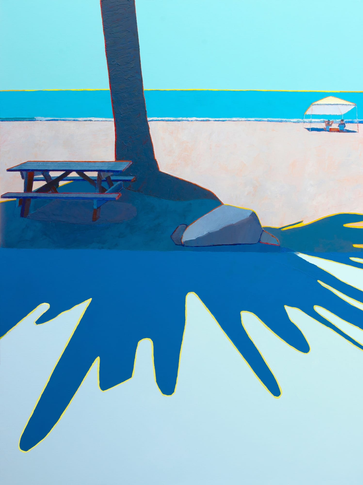 Timothy Mulligan, Blue Palm Shadow, Refugio State Beach, 2022