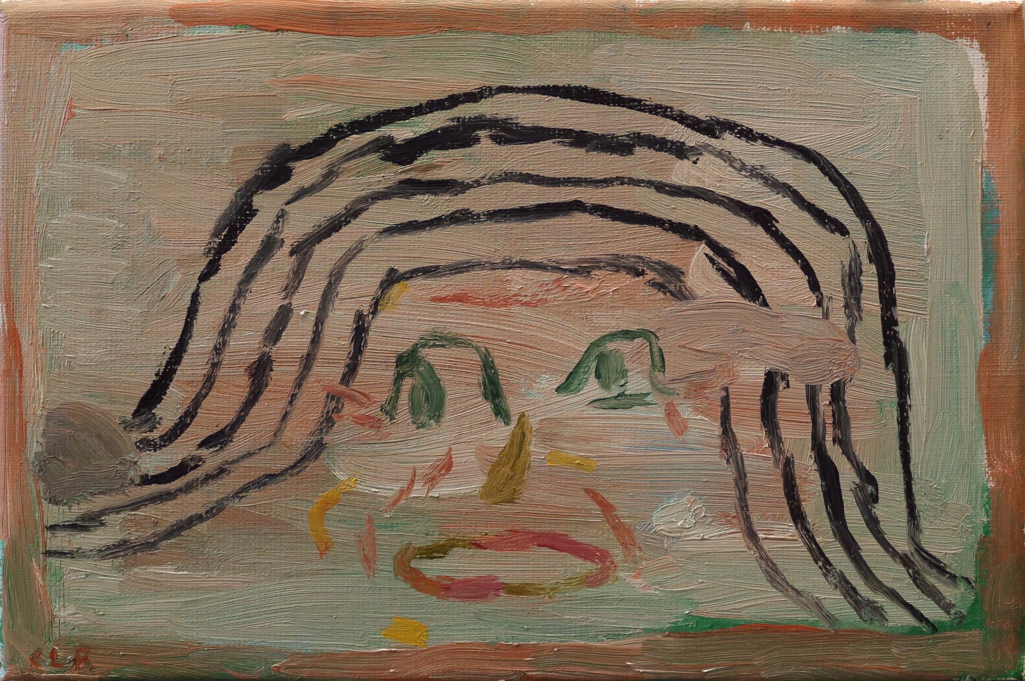 Cristina Lama, Cara con marco, 2018