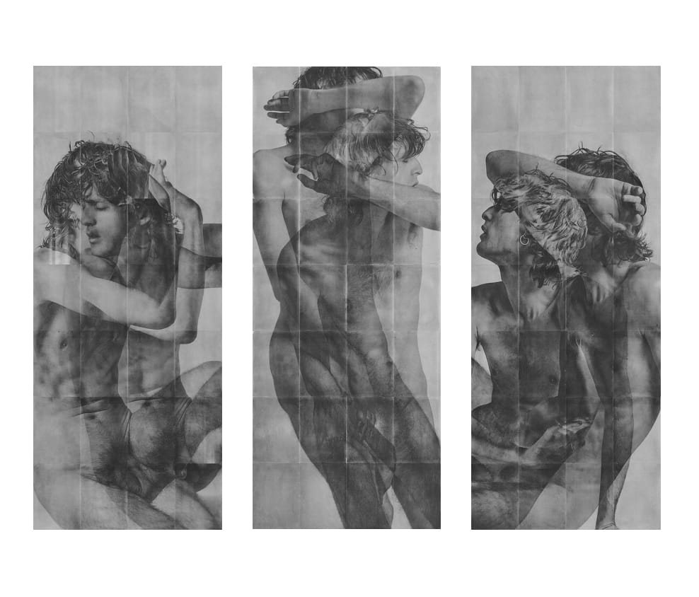 Rad Husak, Mirrored Decline [Triptych], 2018