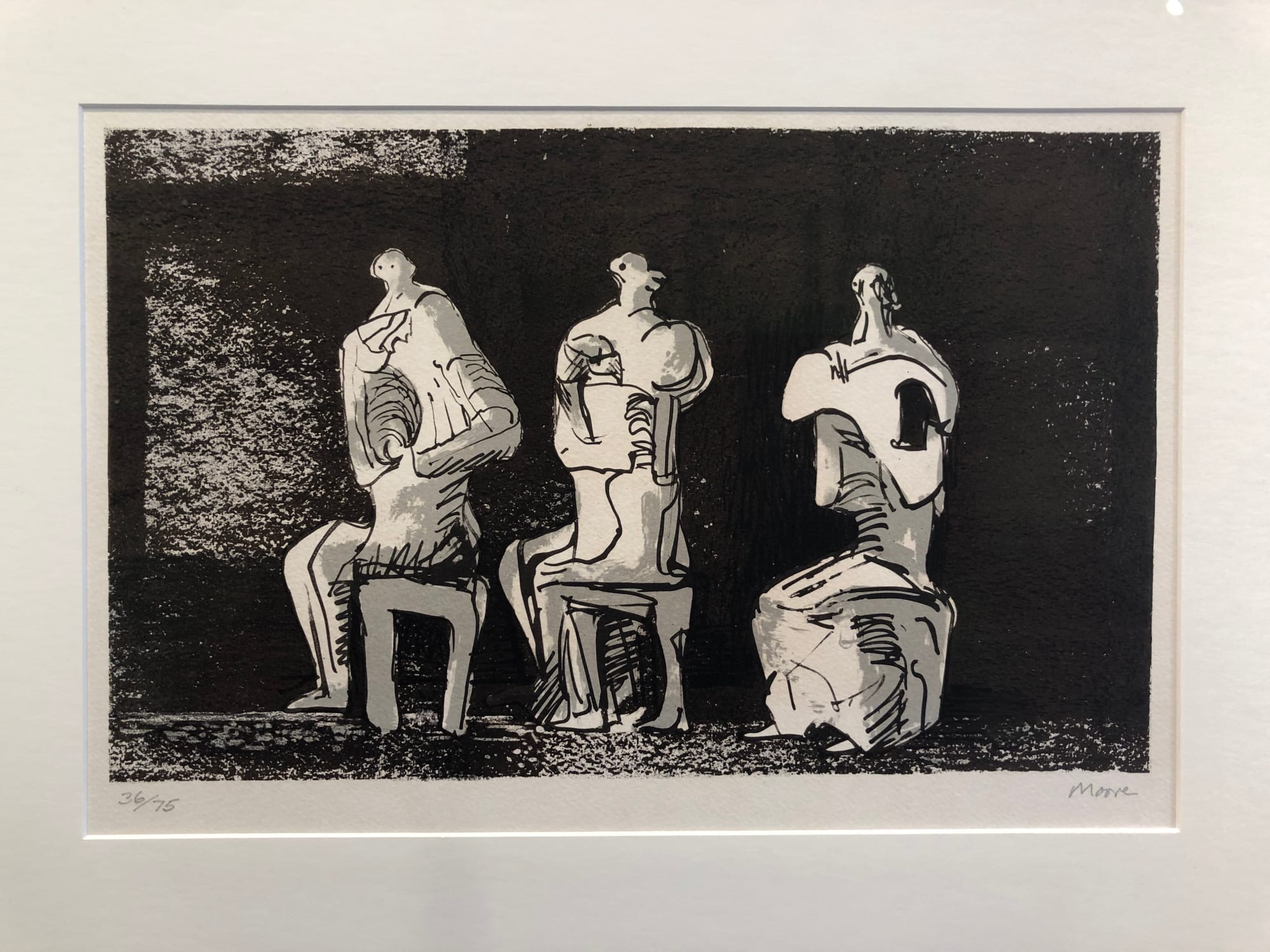 Henry Moore, Three Seated Figures, 1975