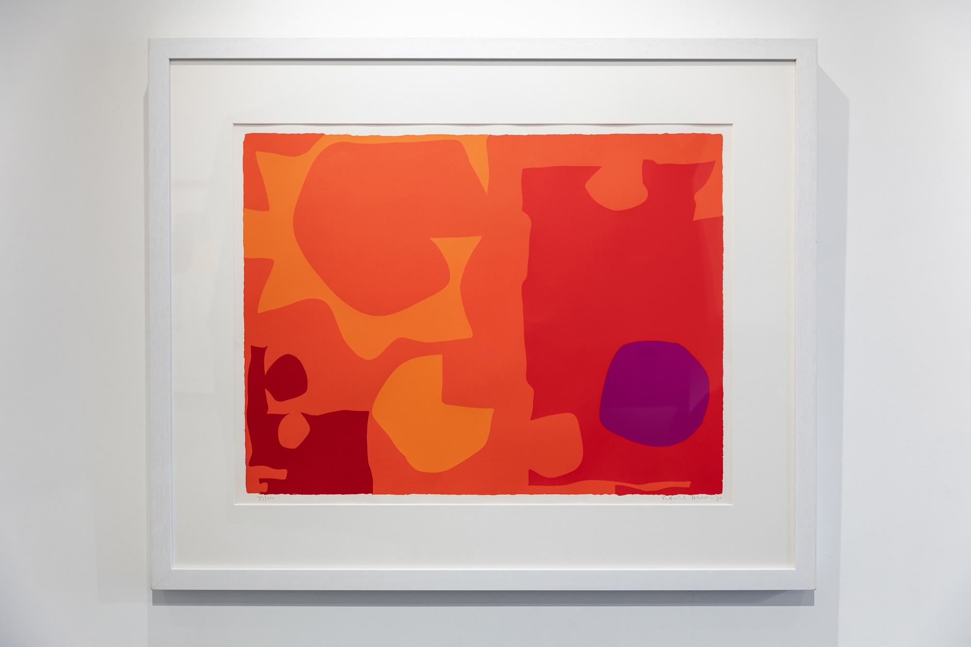 Patrick Heron, Six in Vermillion with Violet in Red, 1970