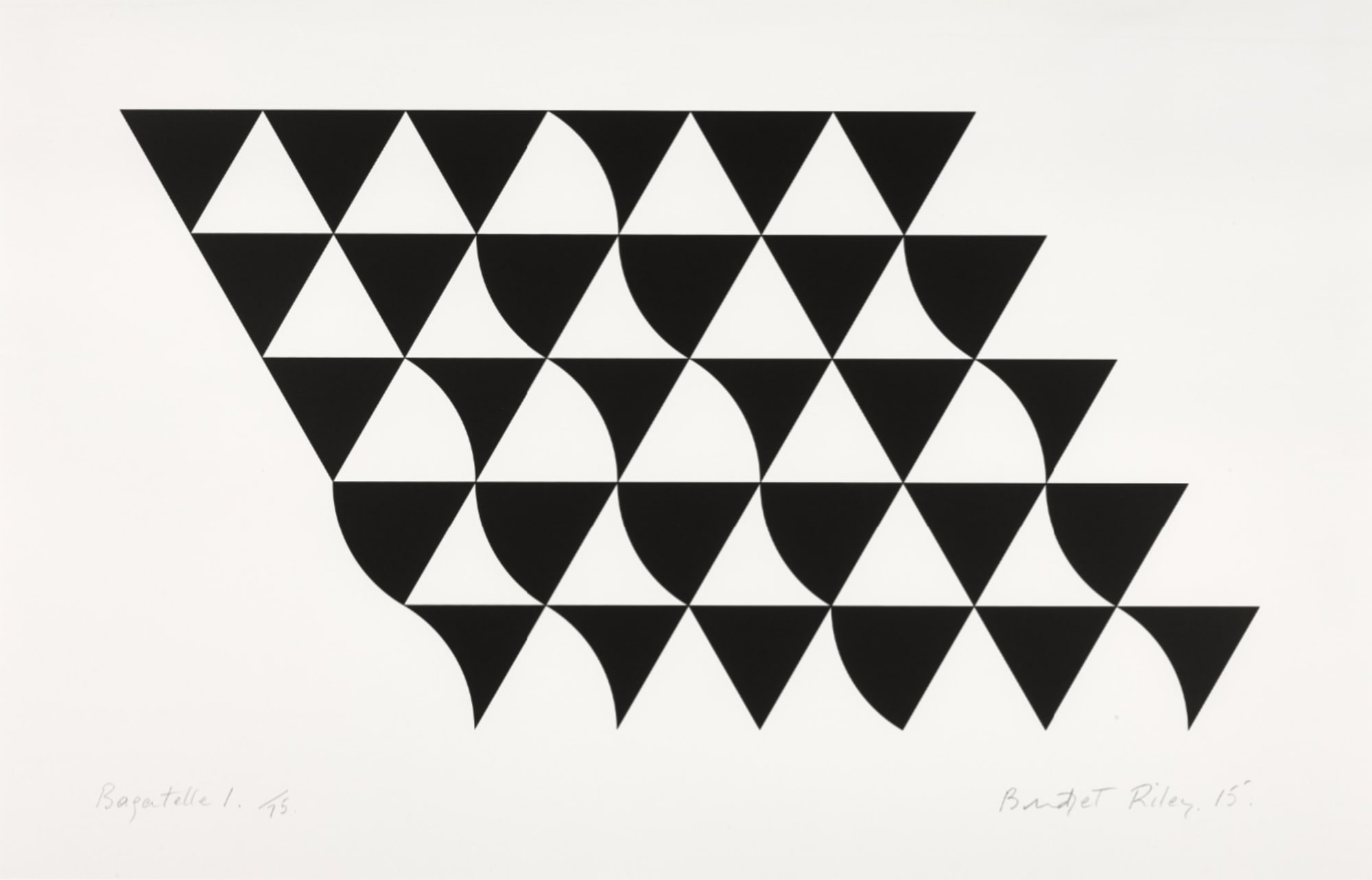 Bridget Riley, Bagatelle 1, 2015