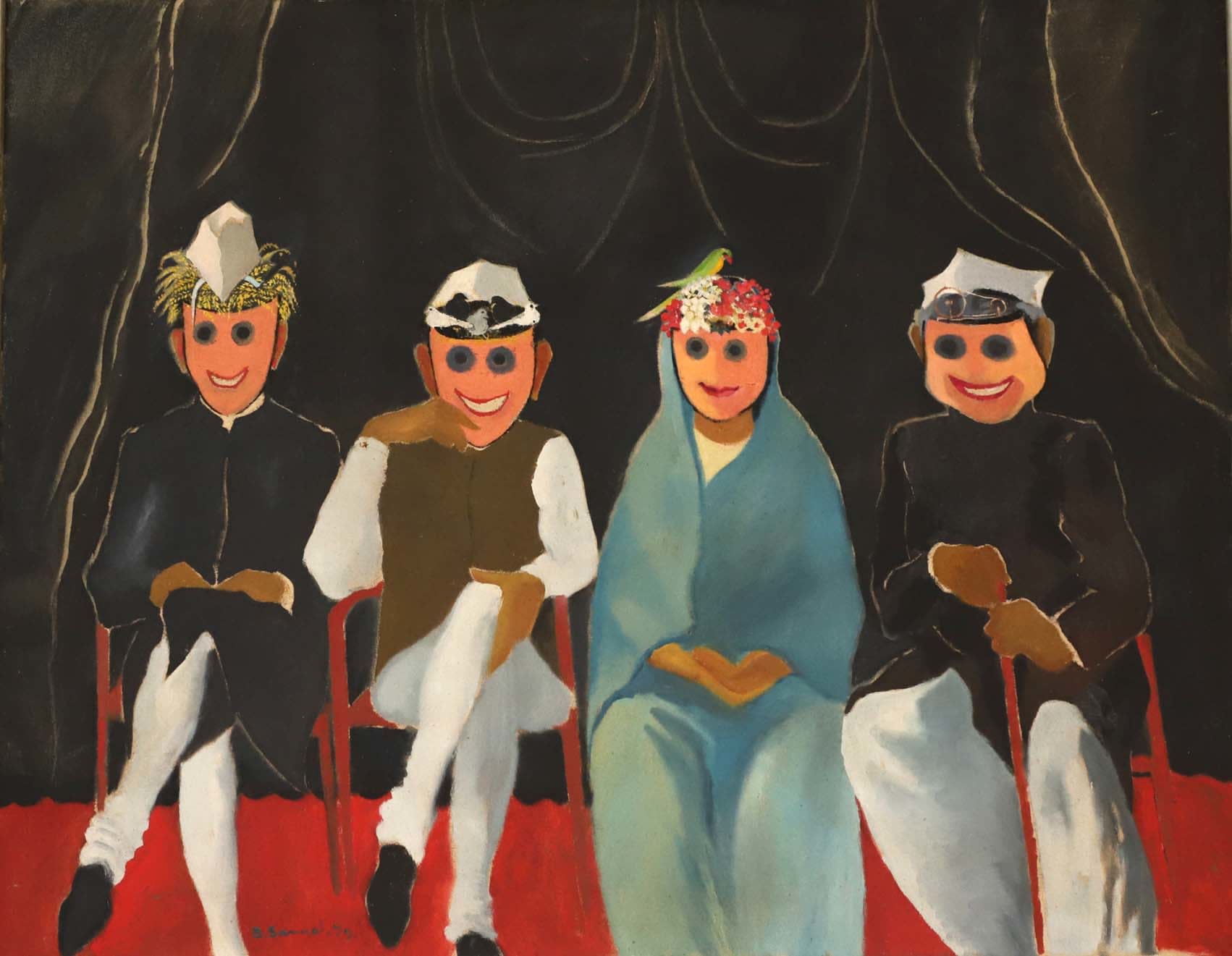 B. C. Sanyal, Our Politicians (Facing The Camera), 1979