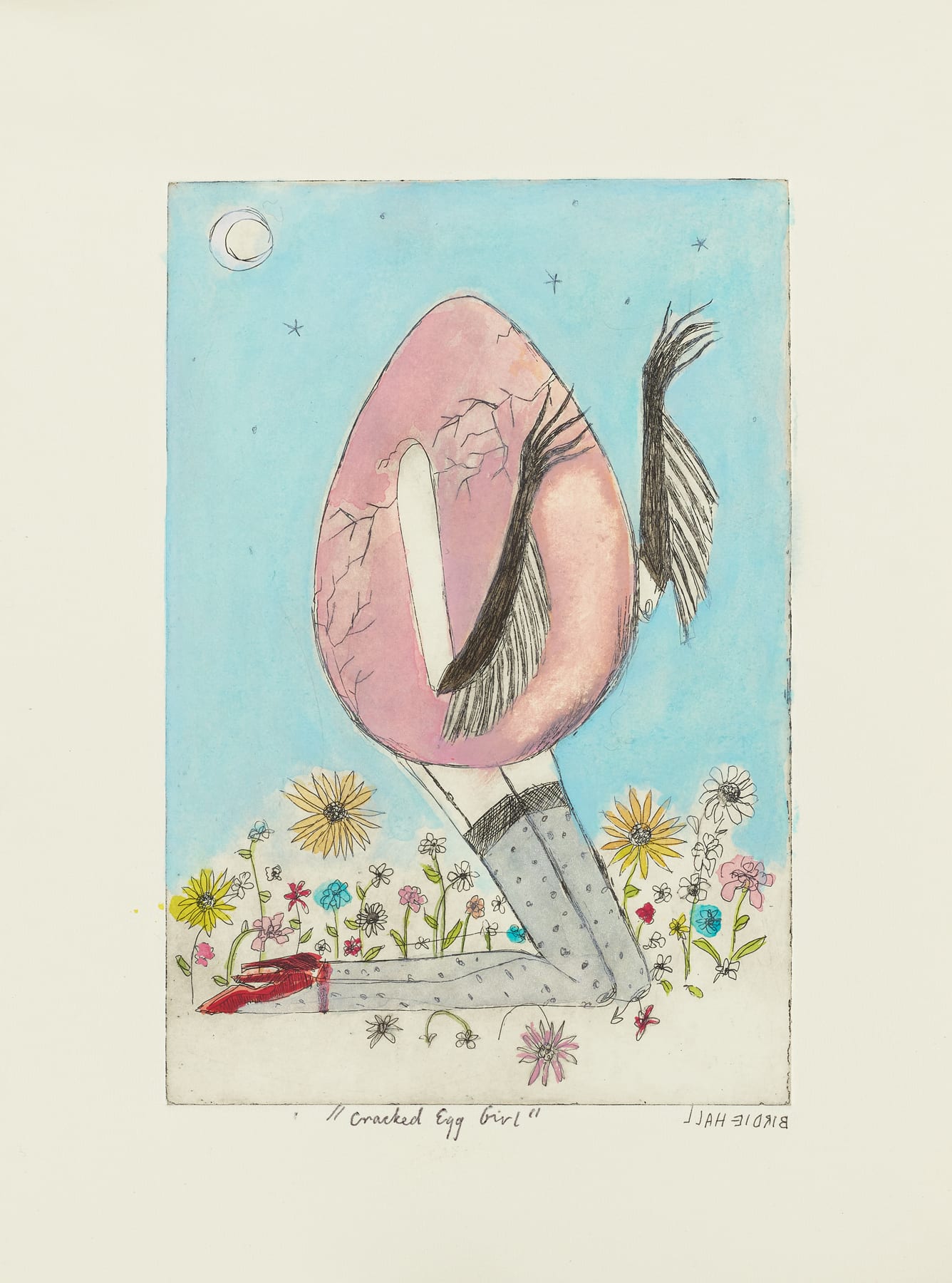 Birdie Hall, Cracked Egg Girl , 2020