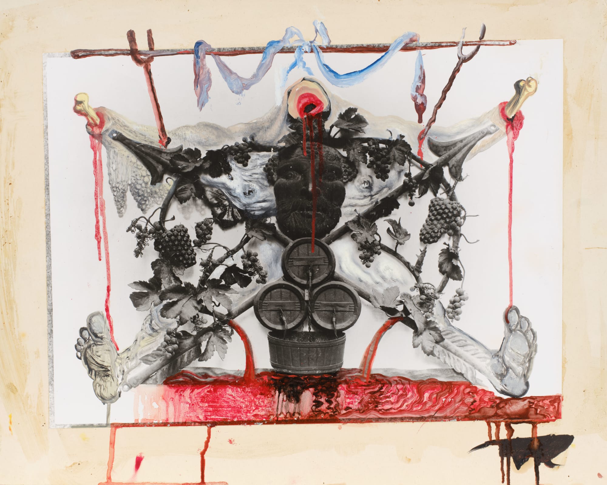 Salvador Dalí, Quiconque a bu du vin sait pardonner l'ivresse (pour Les Vins de Gala) (Anyone Who Has Drank Wine Knows How to Forgive Drunkenness [for The Wines of Gala]), 1976-77 'circa'