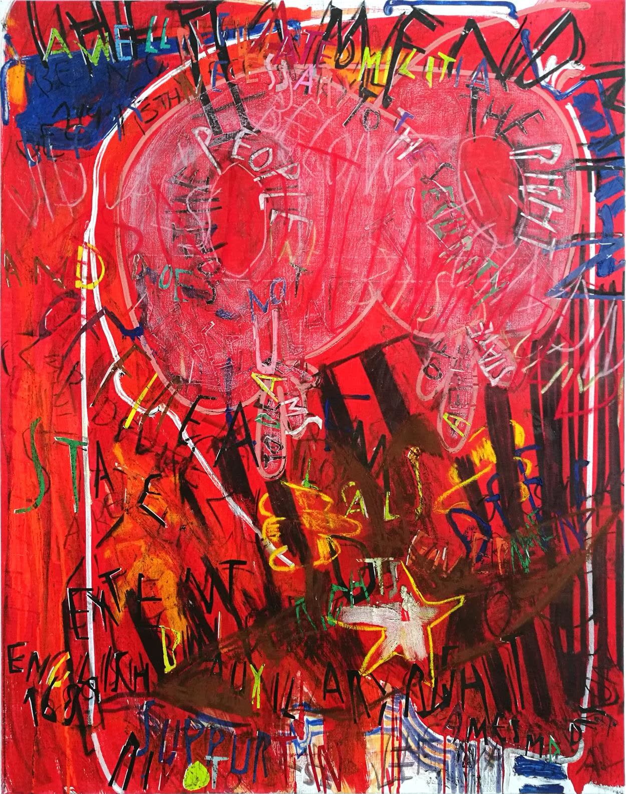 Despina Stokou, RGB affirmations (red), 2018