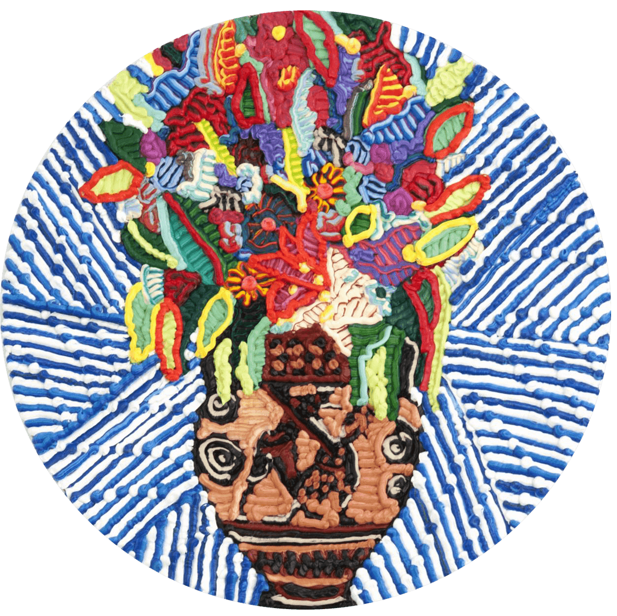 Caroline Larsen, Achilles Slaying Penthesilea, 2018