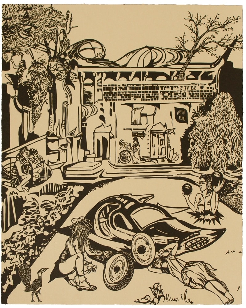 Chitra Ganesh, Sultana's Dream: To Assemble a Flying Car, 2018