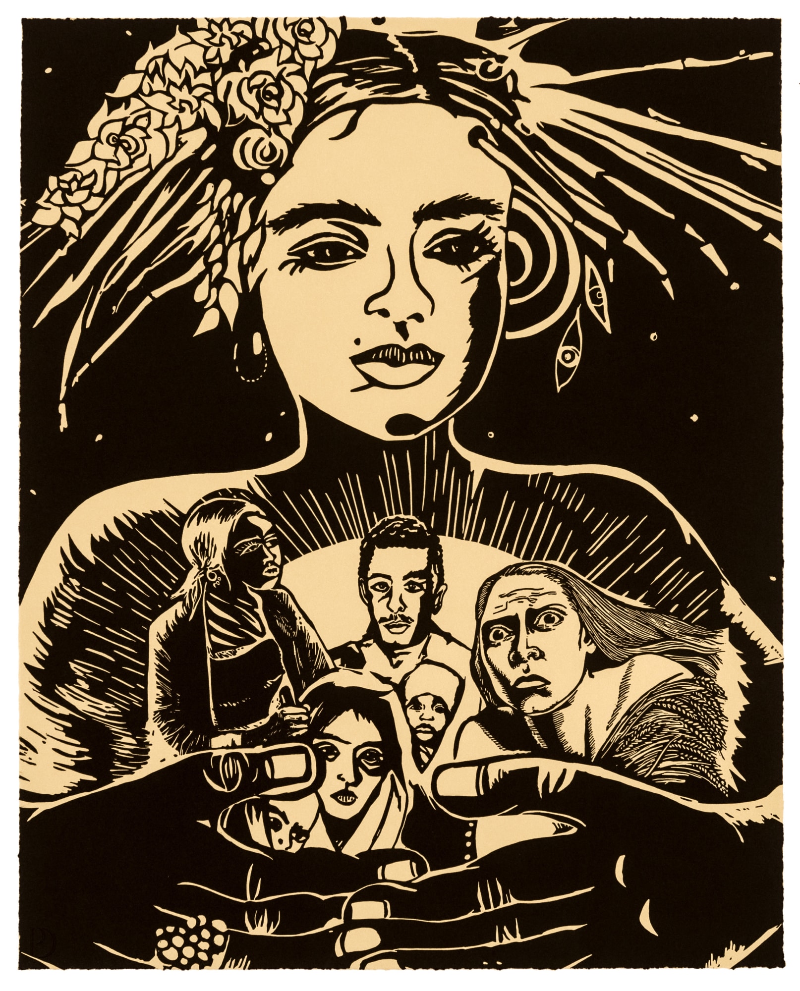 Chitra Ganesh, Sultana's Dream: Refugees and Queen, 2018