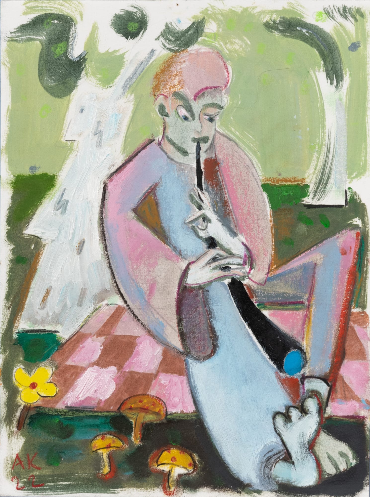 安通庫恩斯特 Antone Könst, Six Paper Paintings, 2022