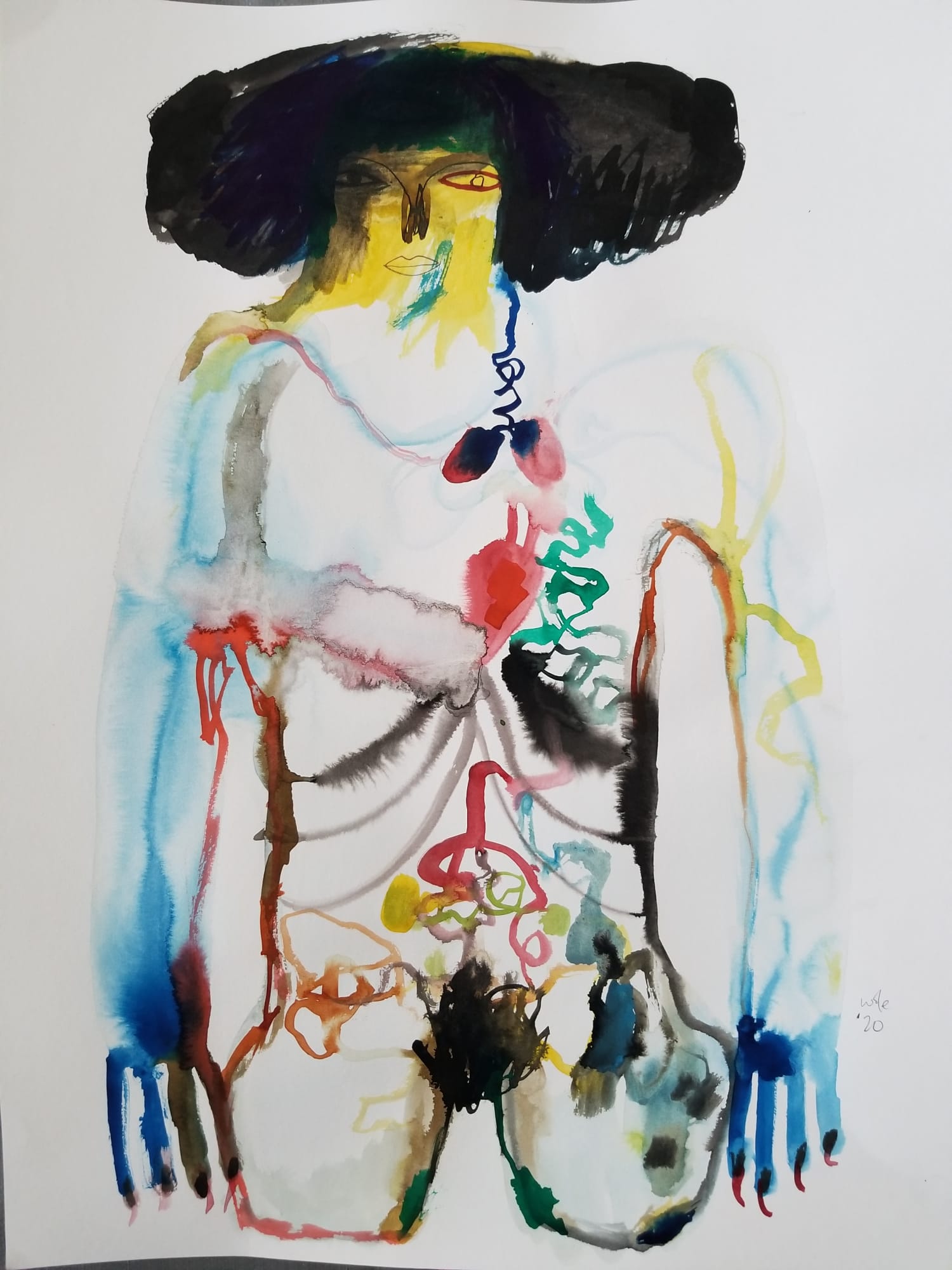 Wole Lagunju, Dishabille, 2020