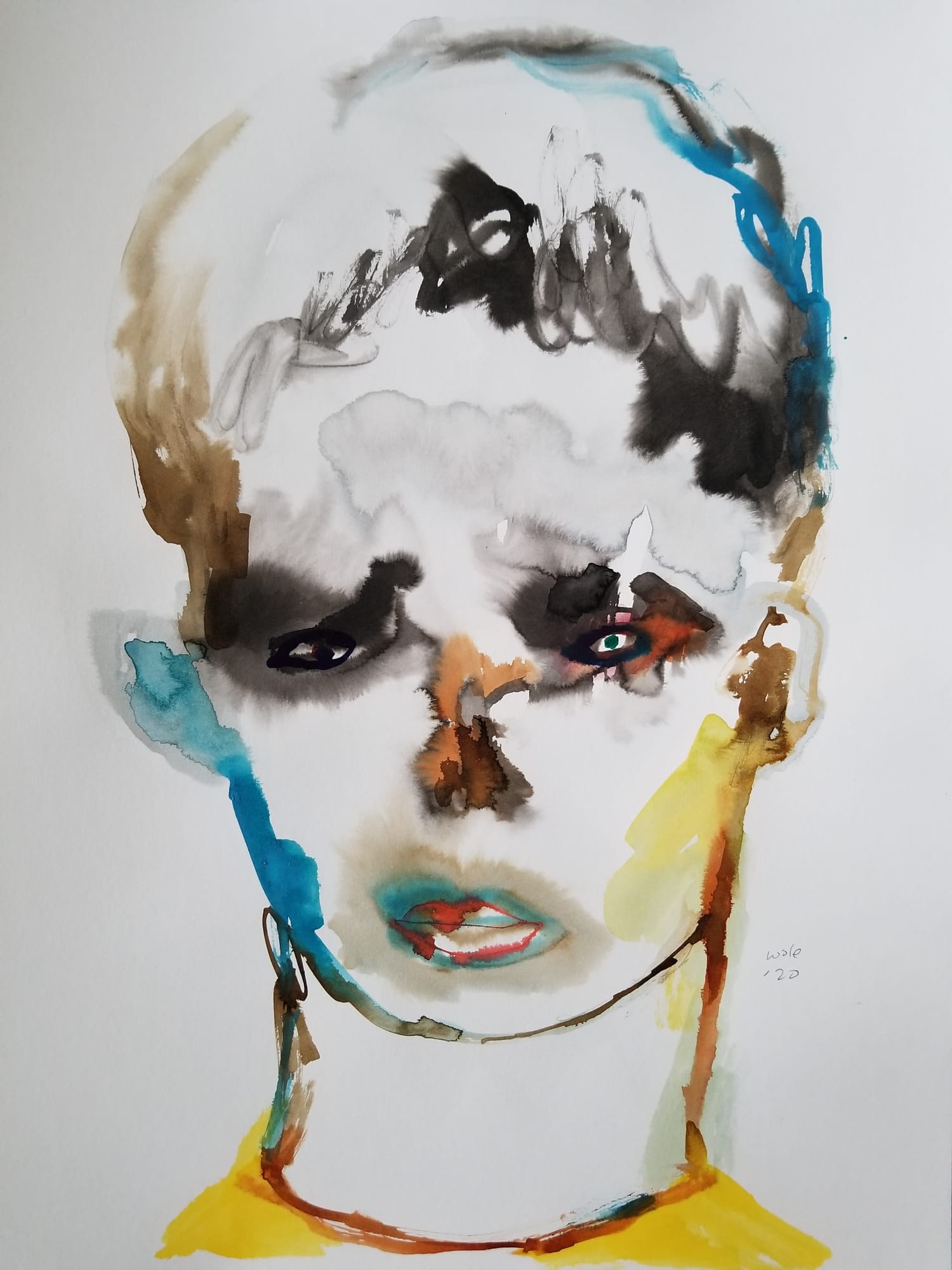 Wole Lagunju, Profile IV, 2020