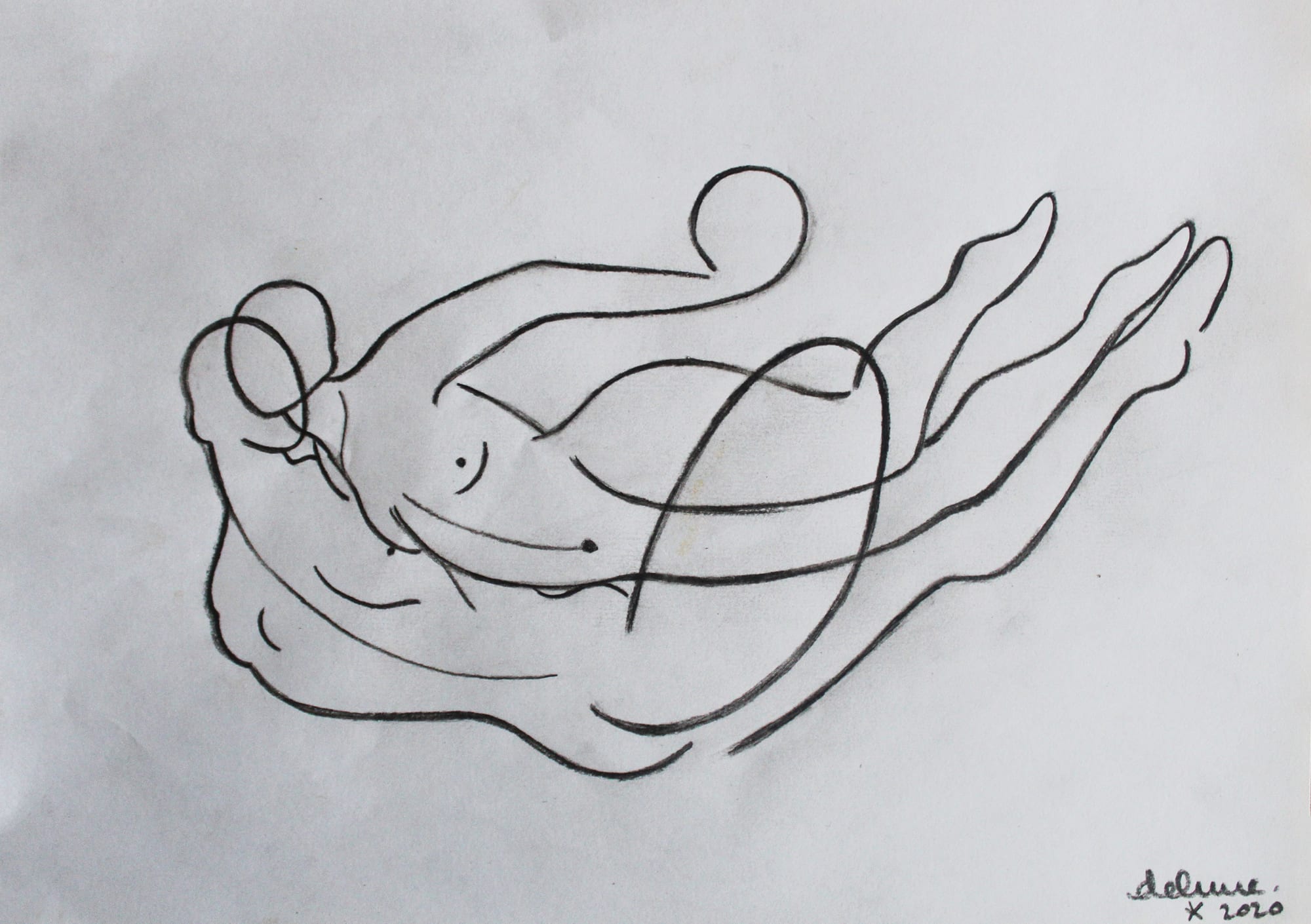 Tiffanie Delune, Sketch (It’s Not That We Don’t Know How To Swim), 2020