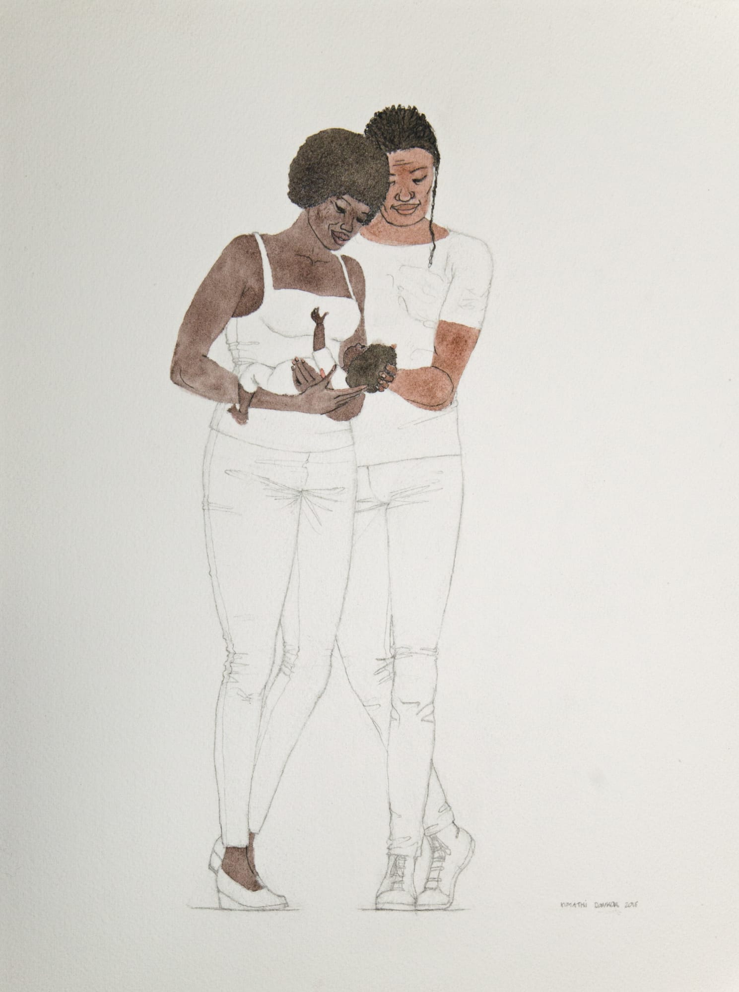 Kimathi Donkor, Flight into Egypt, 2018