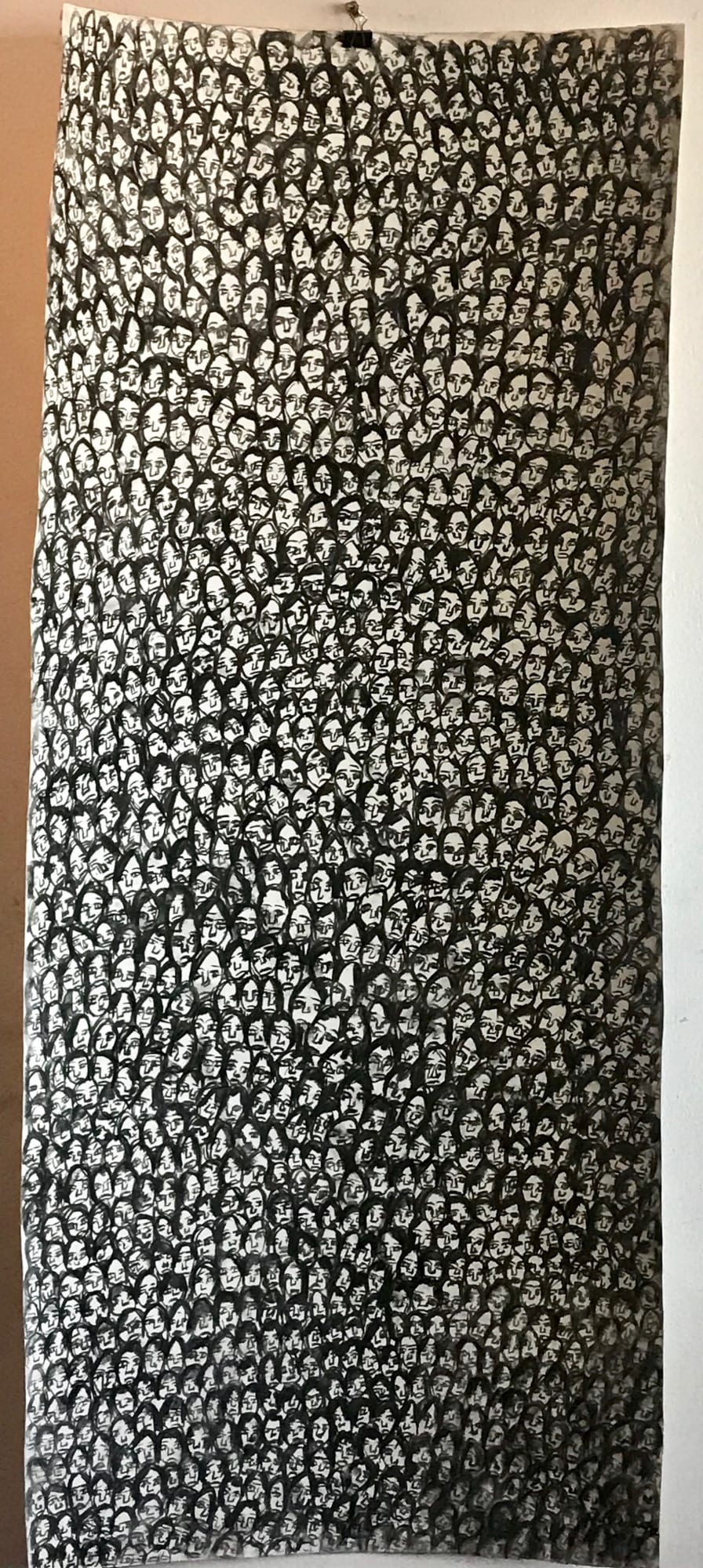 Nelly Guambe, Faces (5), 2019