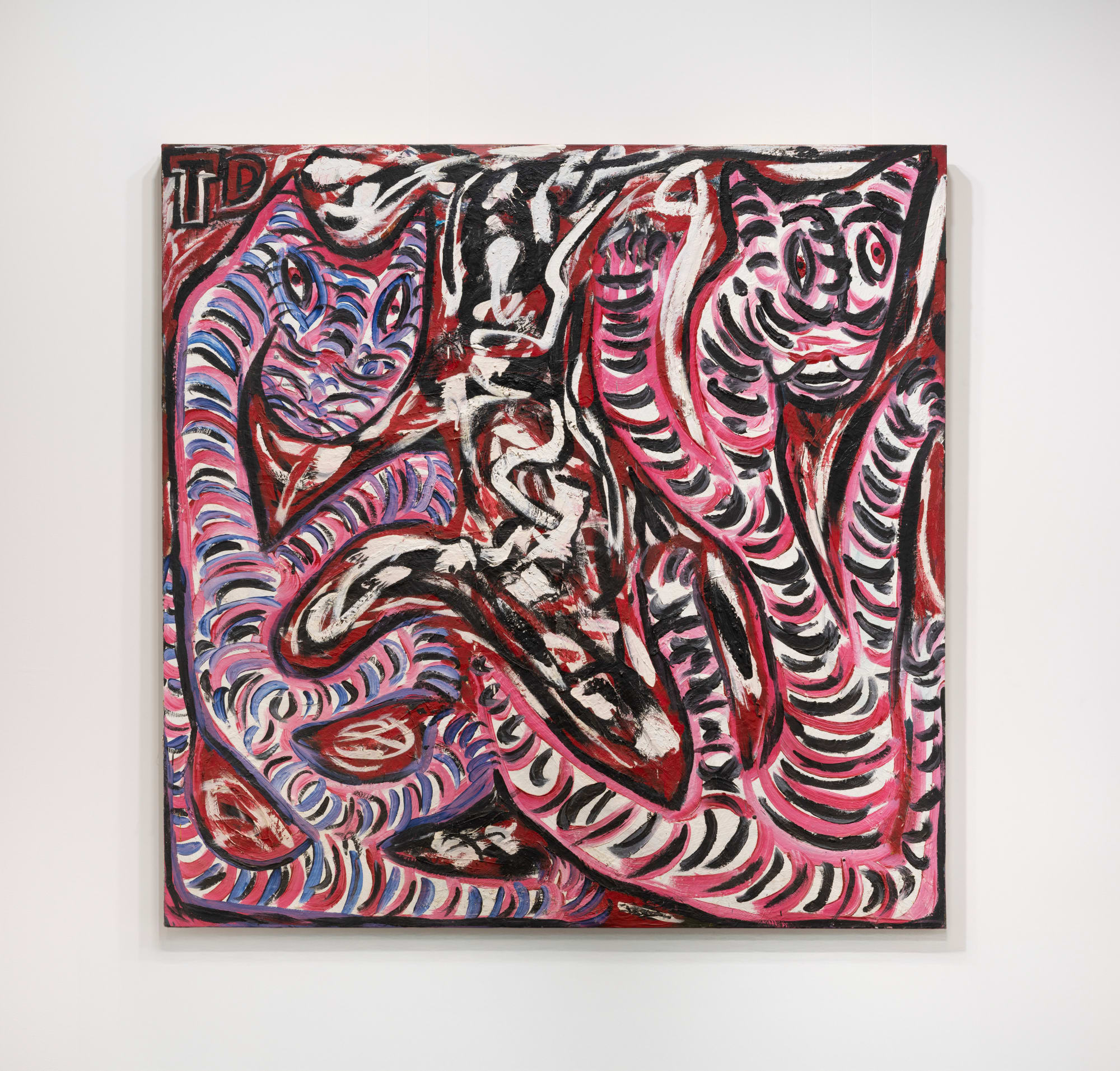 Thornton Dial, Climbing Tigers, 1991