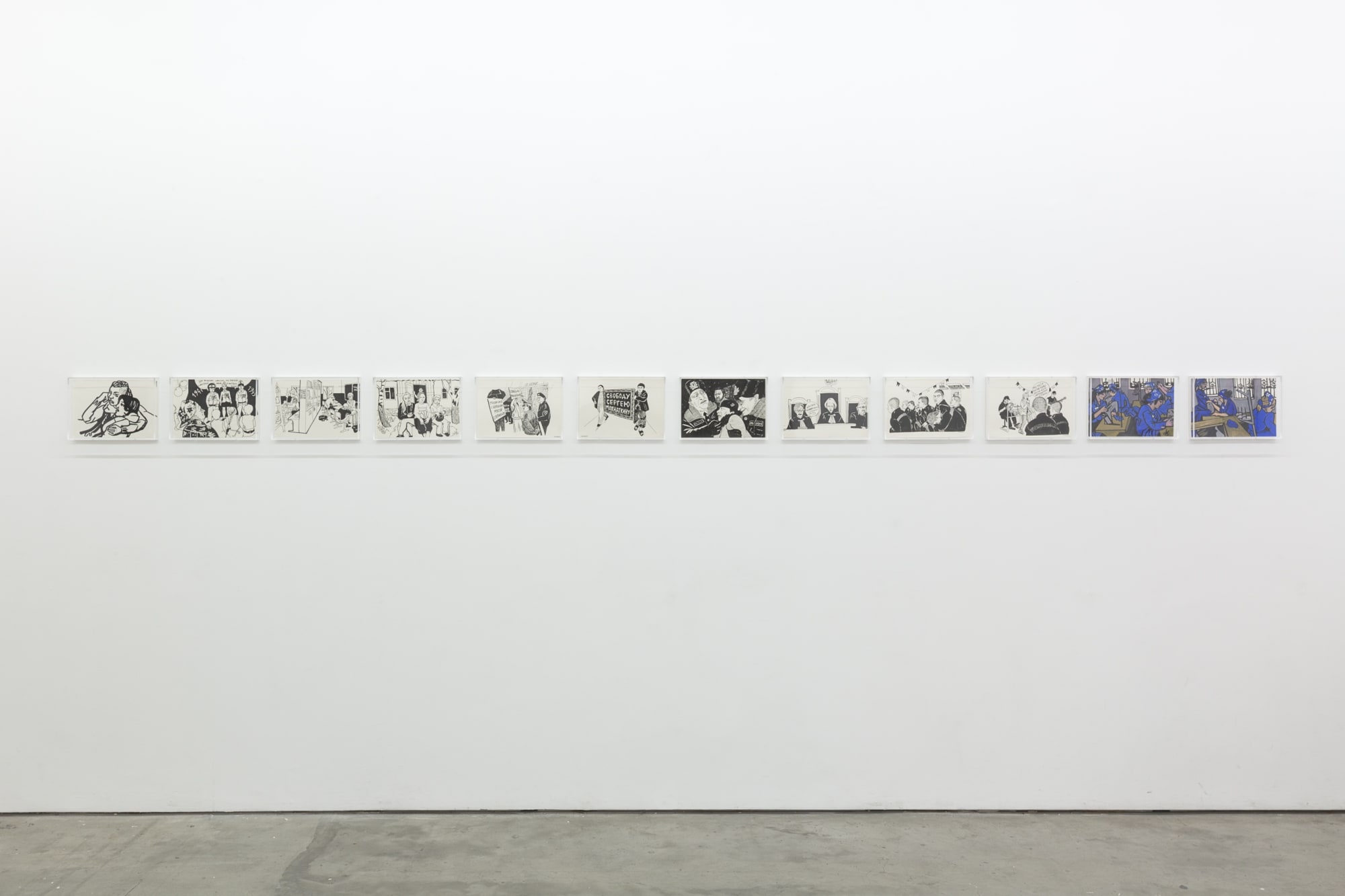 Victoria Lomasko, Other Russias (exhibition view)