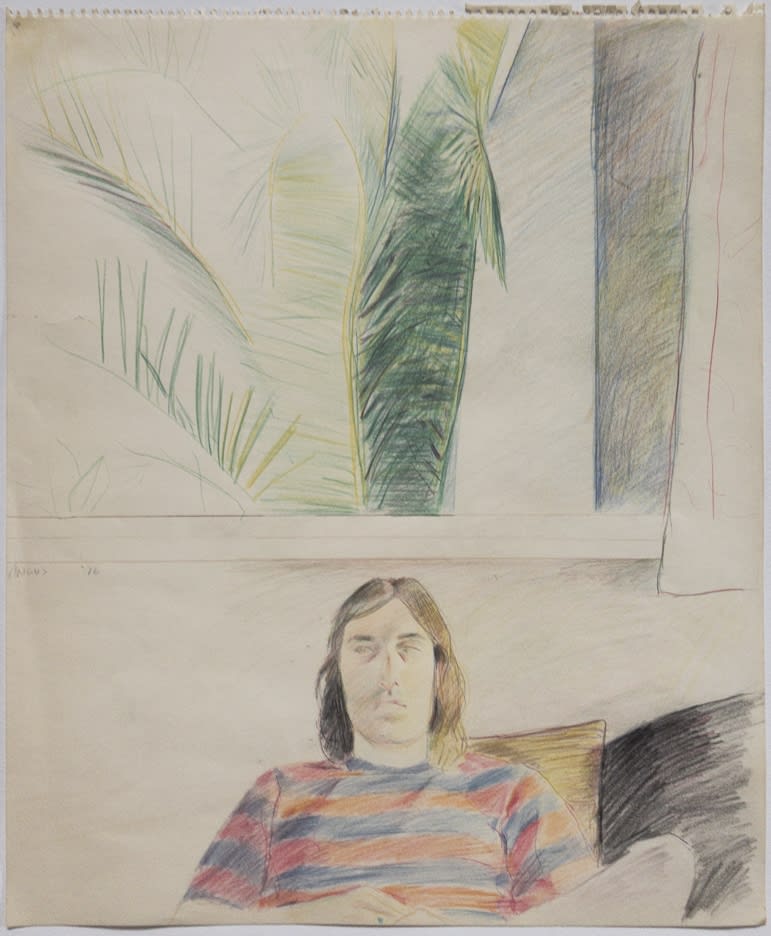 Patrick Angus, Portrait of Don Saban, 1976