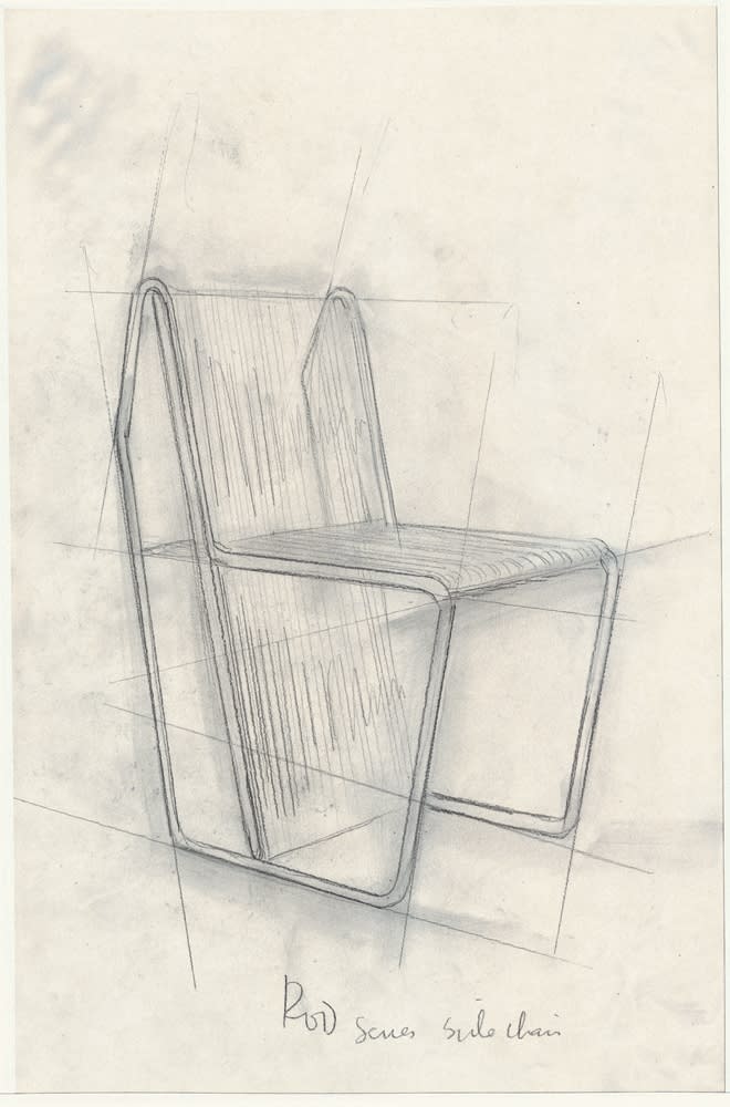 Michael Boyd for PLANEfurniture, Drawing of RODseries sidechair, 2012