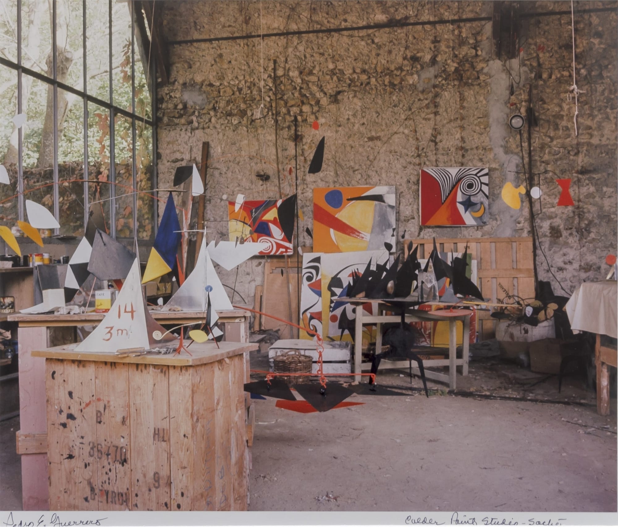 Pedro E. Guerrero, Alexander Calder's Paint Studio, Saché, France, 1965
