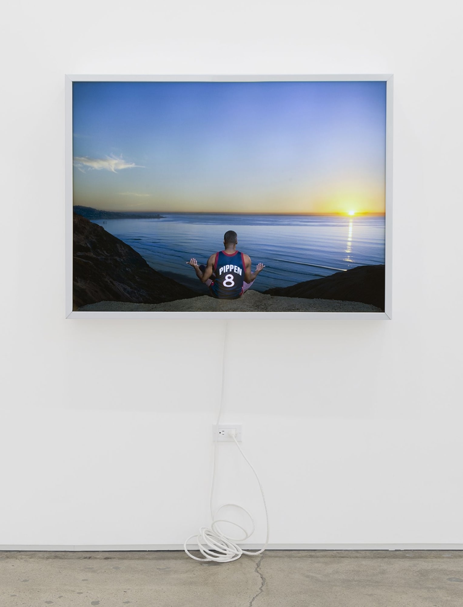 Kendell Carter, Meditation on Team (Waves for Scottie), 2017