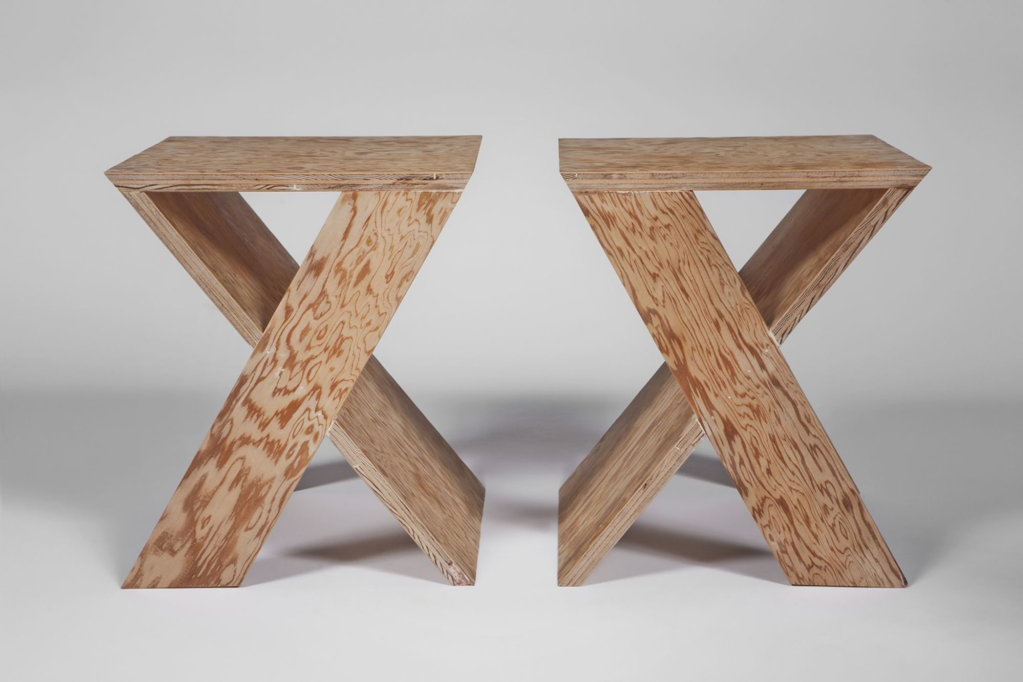 Michael Boyd for PLANEfurniture, PLANKseries 'Symmetrical' stool / table / Painted, 2011
