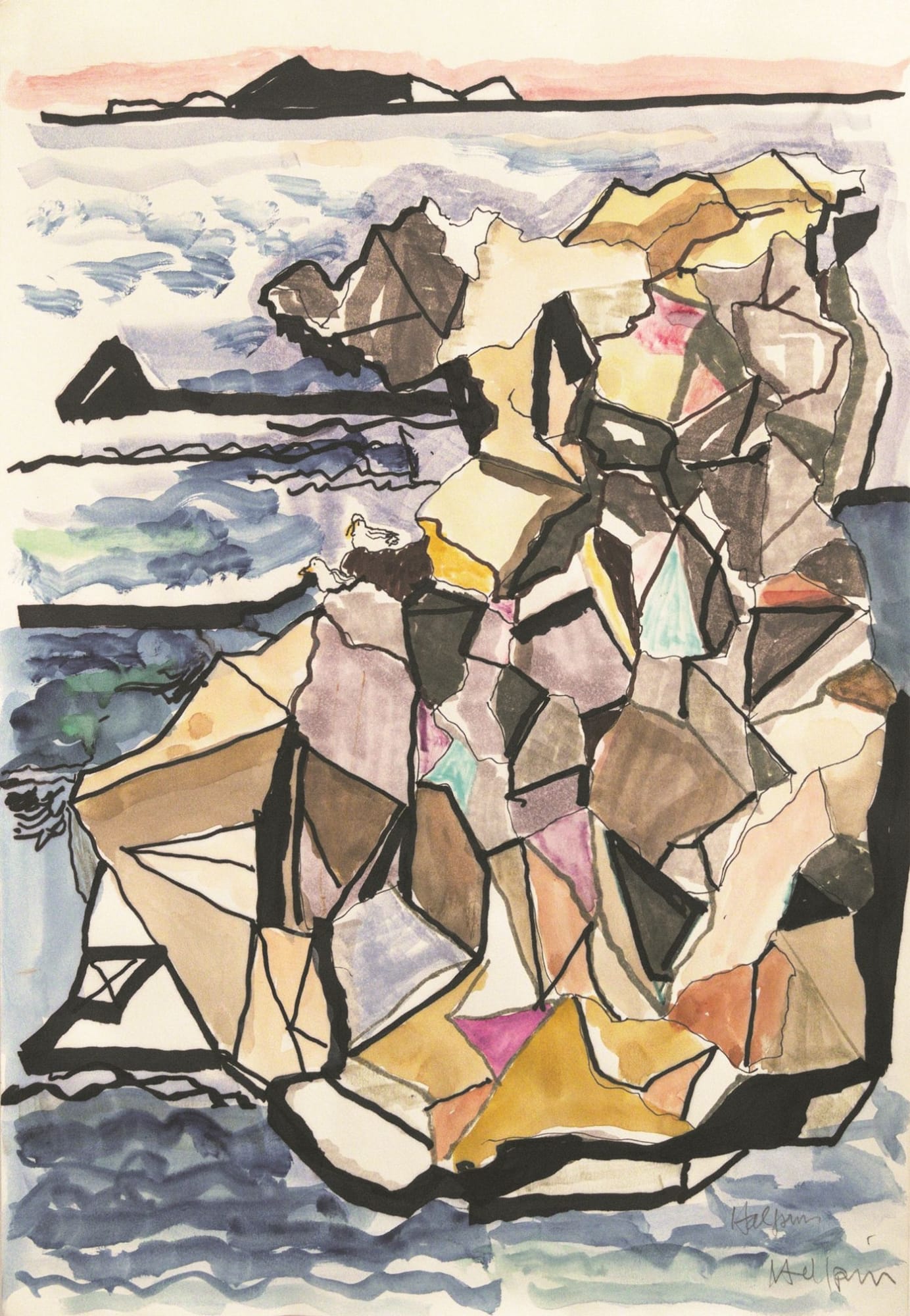 Lawrence Halprin, Sea Ranch Rock Study, 1980