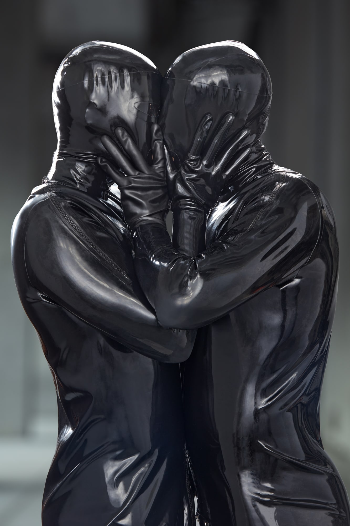 Blake Little, Josh and Leigh Gloved Kiss, 2019