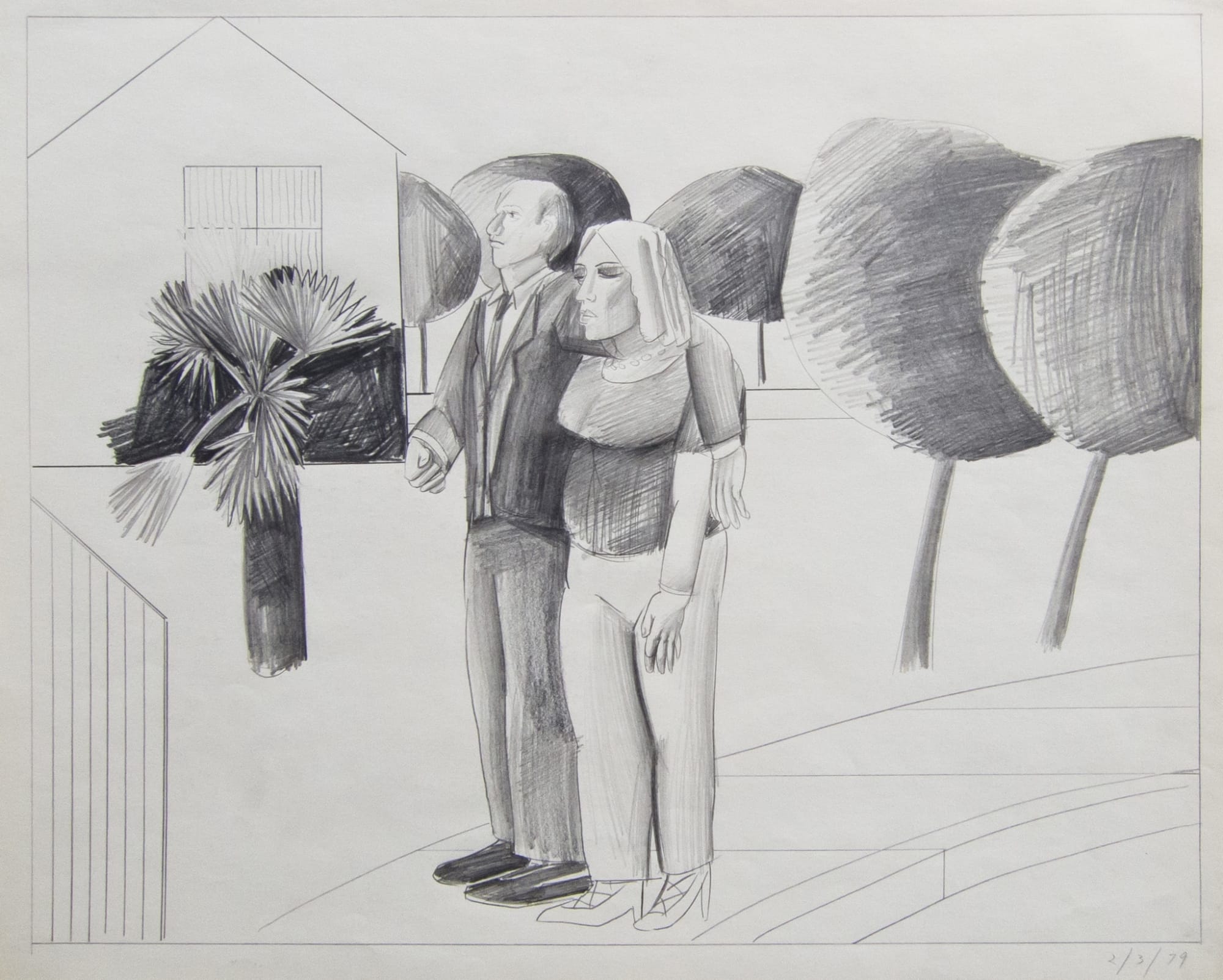 Patrick Angus, Art Patrons, 2/3/79, 1979