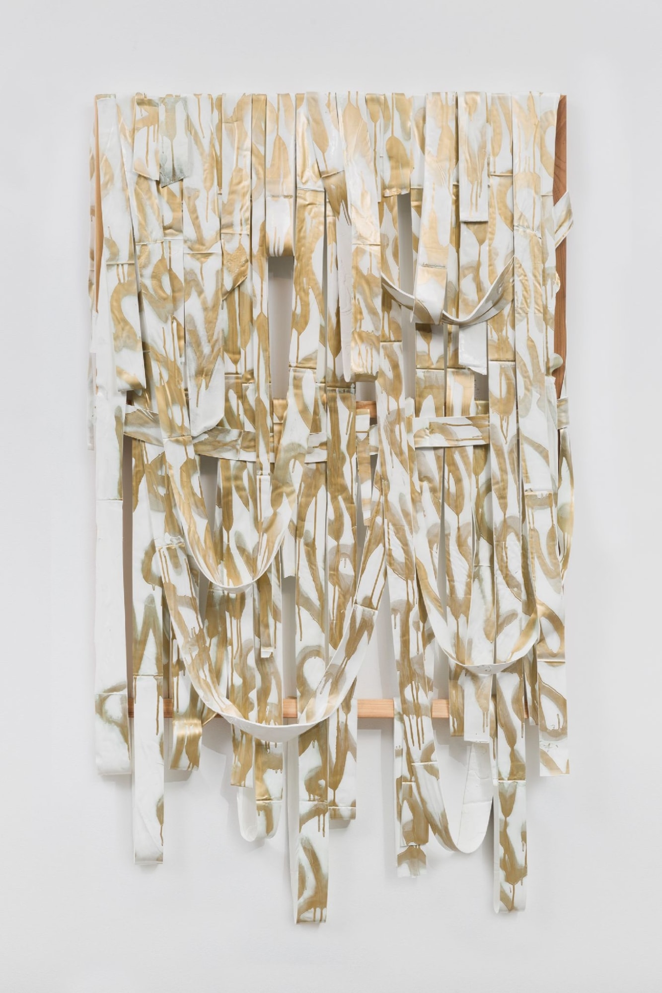 Kendell Carter, WEave Painting (Word), 2015