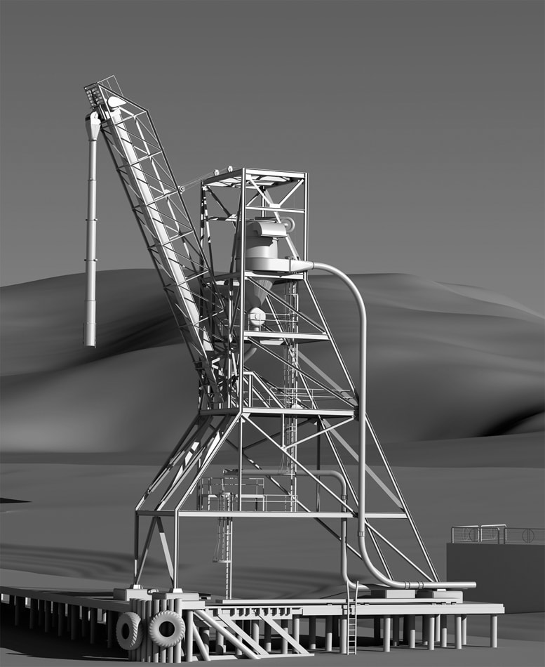 Ben Dean, Untitled (Computer simulation of Copra Loader, San Francisco), 2008