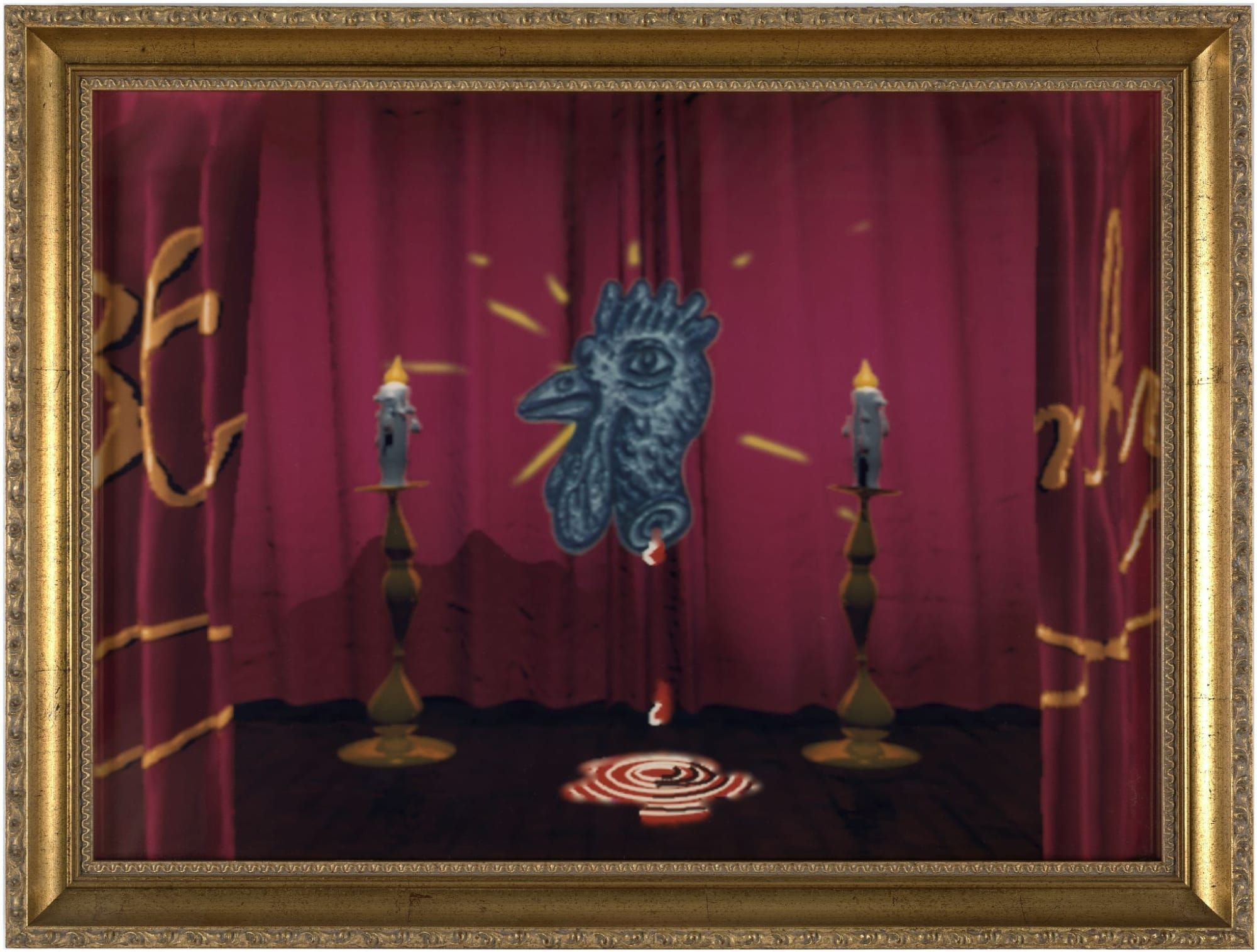 Jeffrey Vallance, Jim Rygeil Animation Still from Blinky the Friendly Hen, 1989