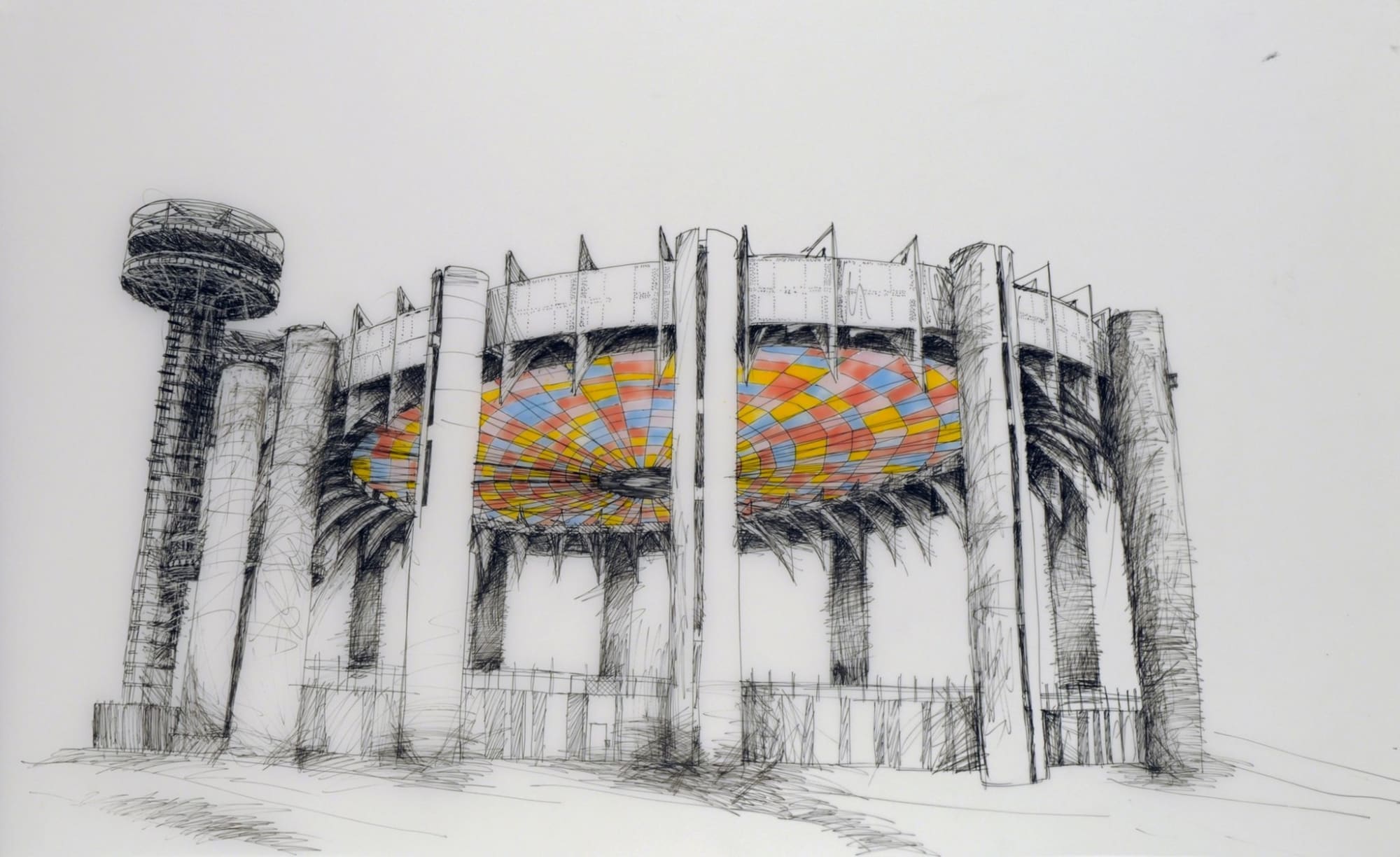 Deborah Aschheim, Tent of Tomorrow (We Rode the Subway All the Way to Flushing Corona Meadows), 2009