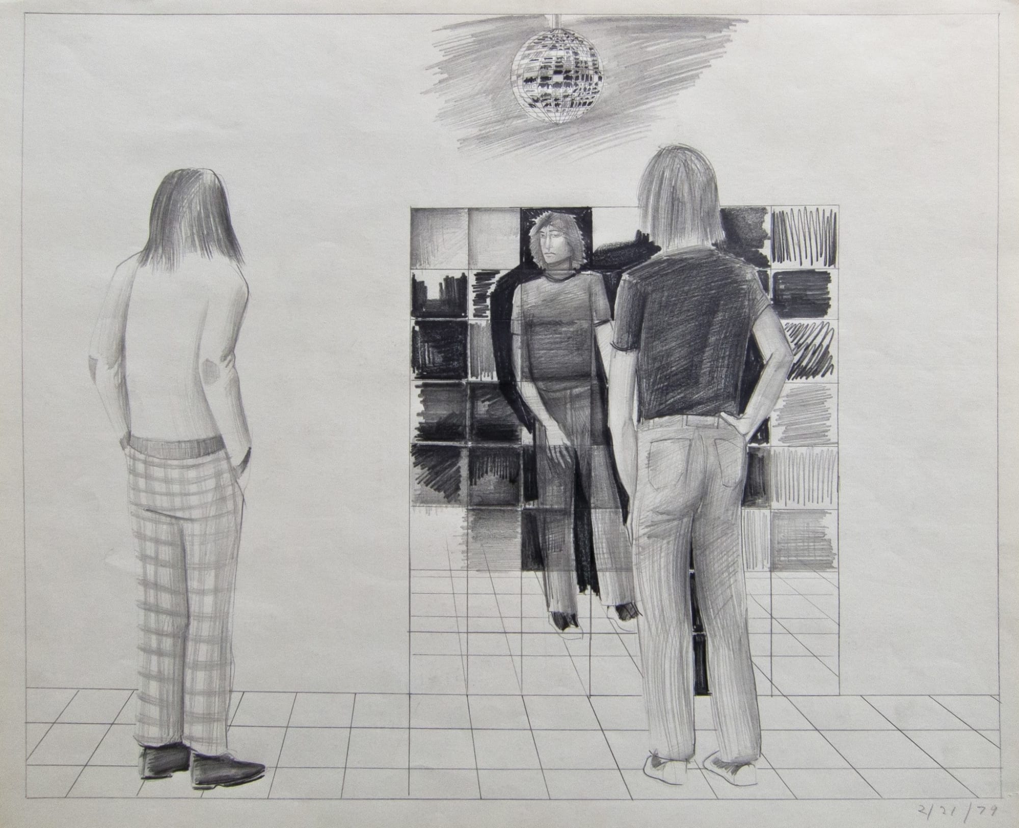 Patrick Angus, Disco Ball and Mirrors, 2/21/79, 1979