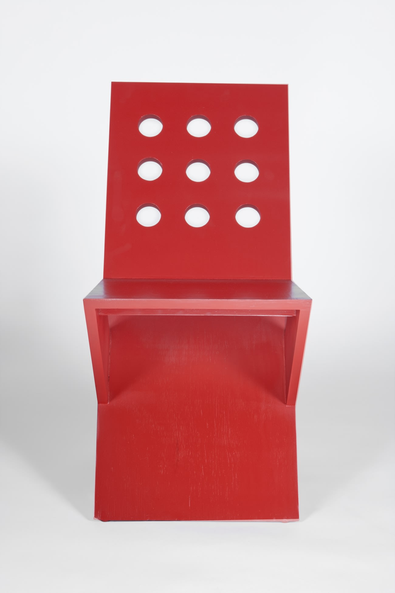 Michael Boyd for PLANEfurniture, PLANKseries "Plank" sidechair with perforations / Painted, 2011