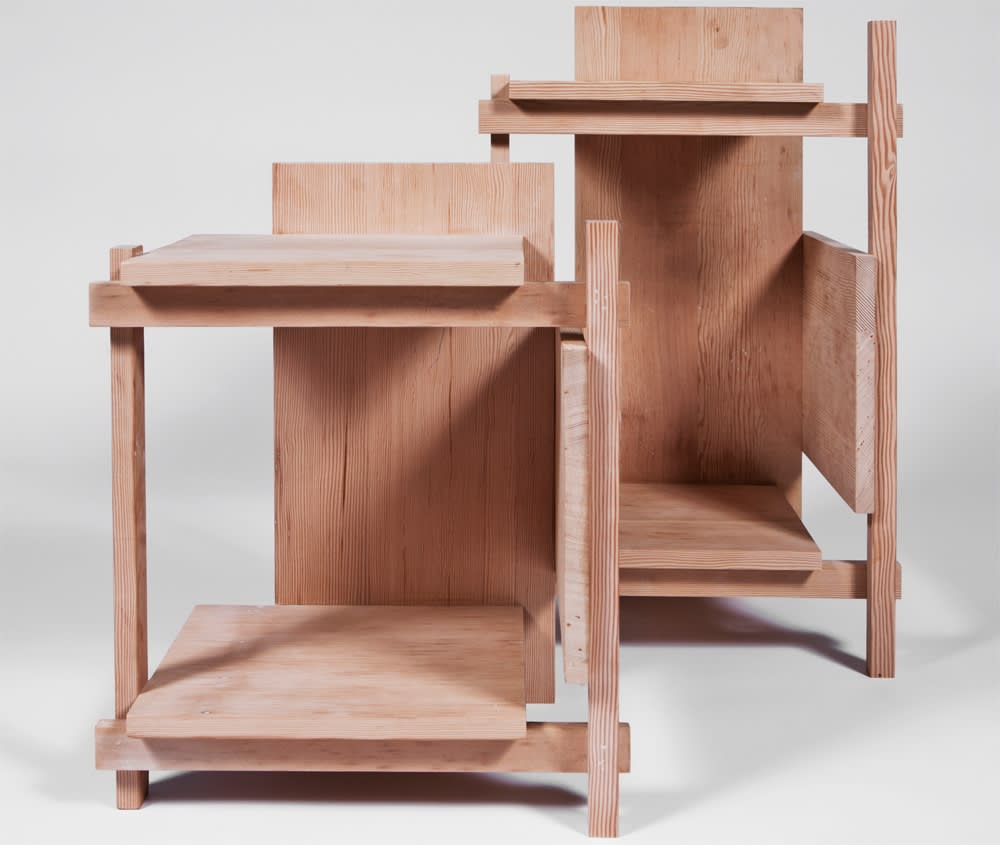 Michael Boyd for PLANEfurniture, BLOCKseries '3/4 Panel' table, 2011
