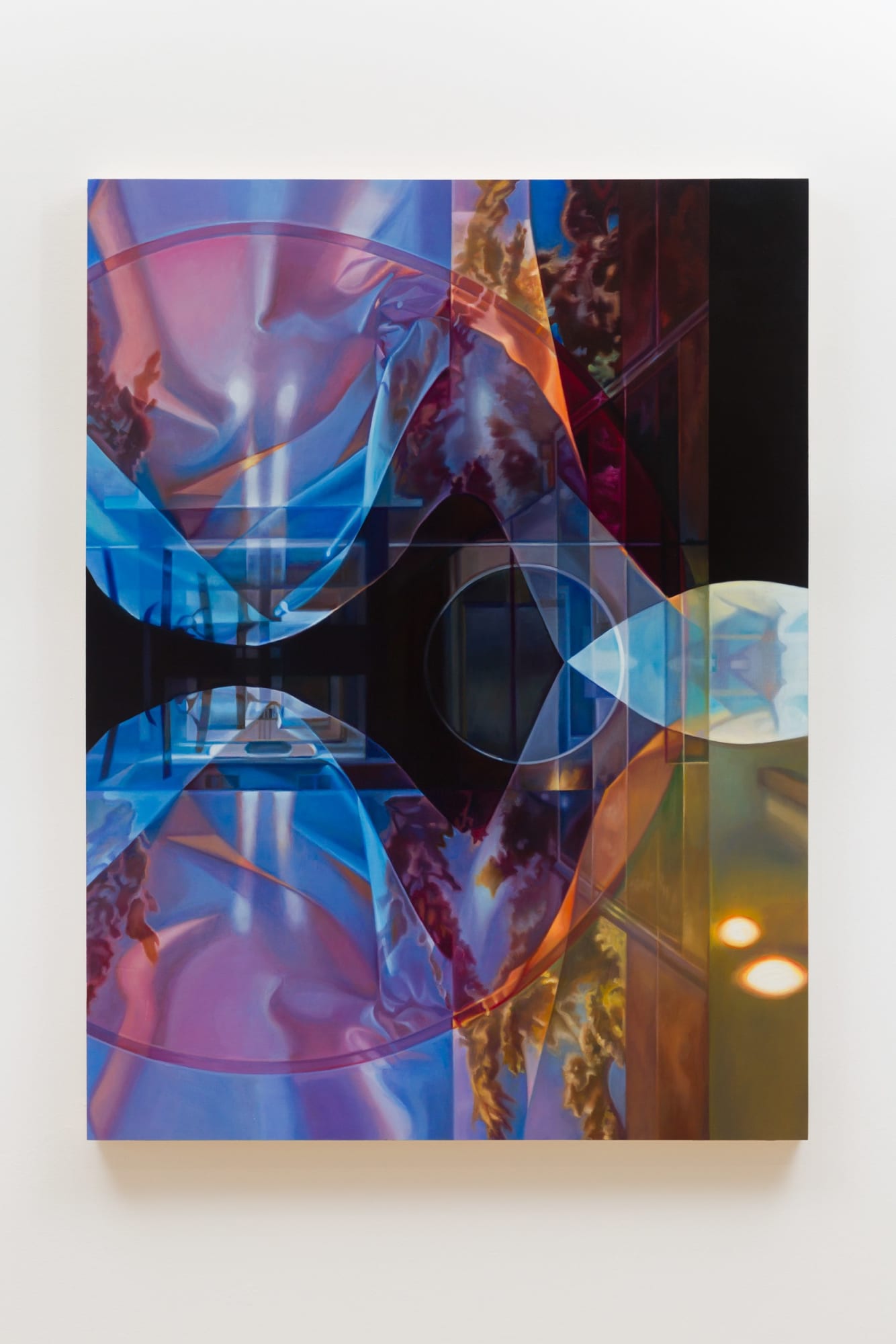 Patti Oleon, Circle Lobby Blue, 2022