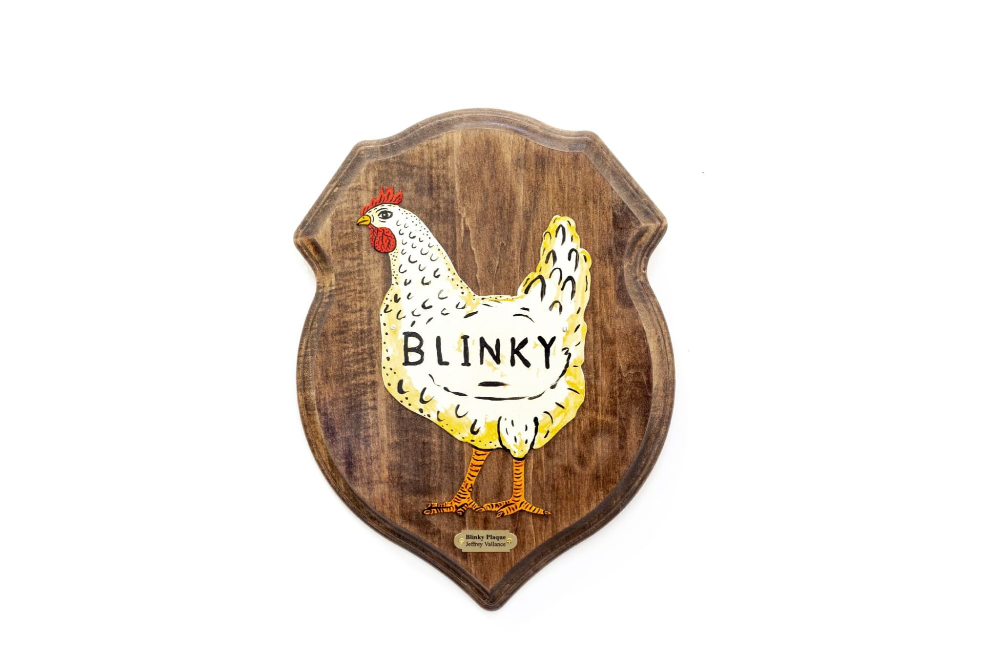 Jeffrey Vallance, Blinky Plaque, 2018
