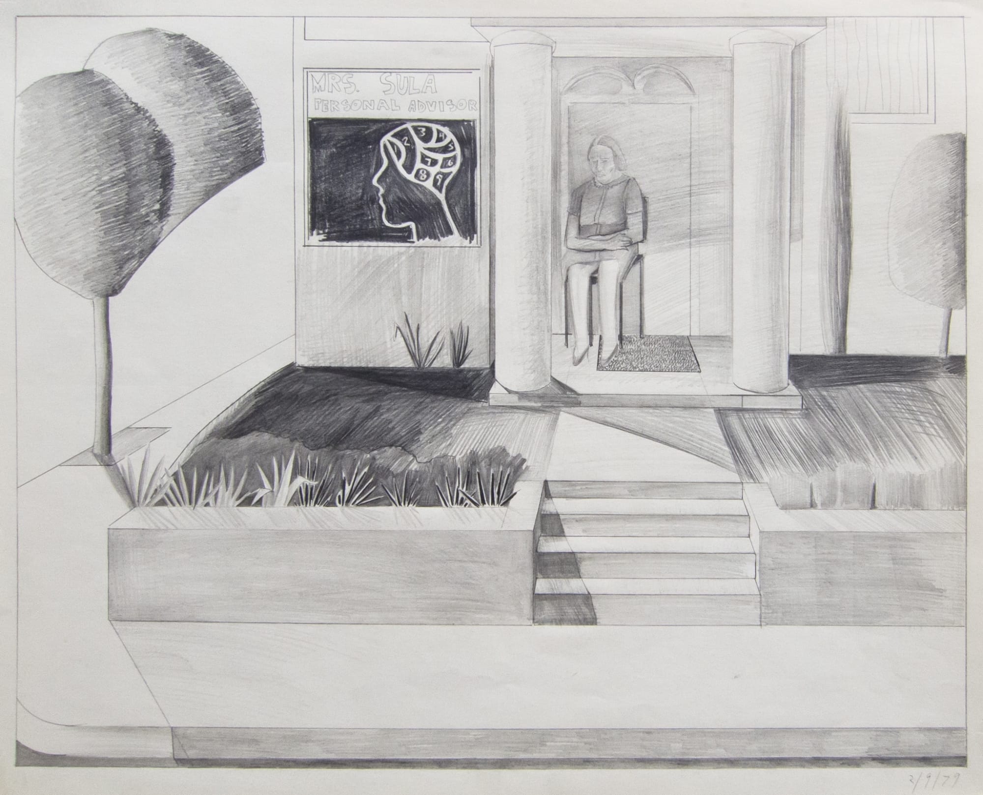 Patrick Angus, Mrs. Sula, Personal Advisor, 2/9/79, 1979