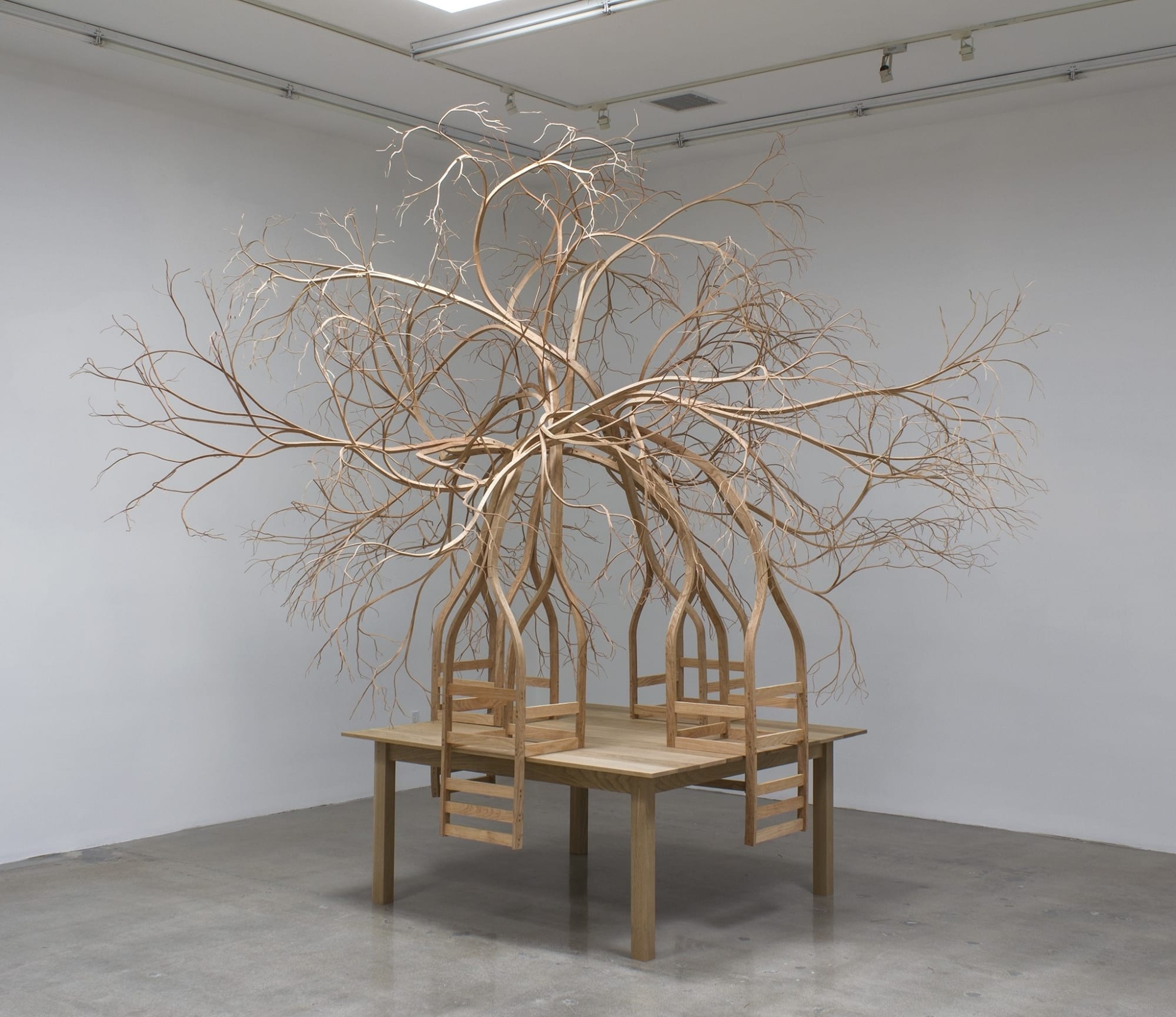 Pontus Willfors, Table with four chairs, 2015