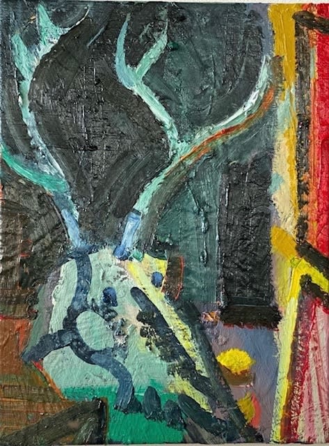 Luke Hannam, Still Life With Deer Skull, 2023