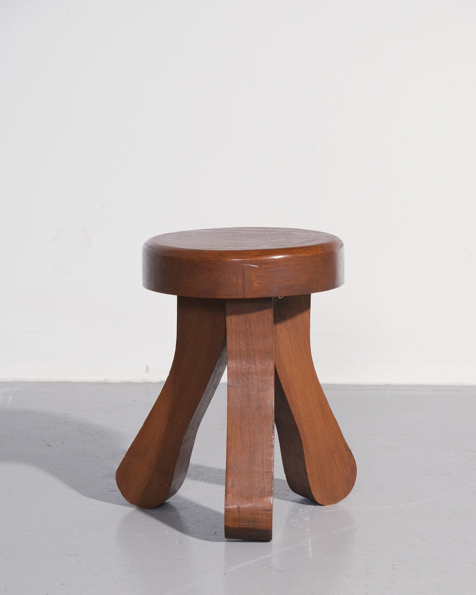 French, Mid Century Wooden Stool