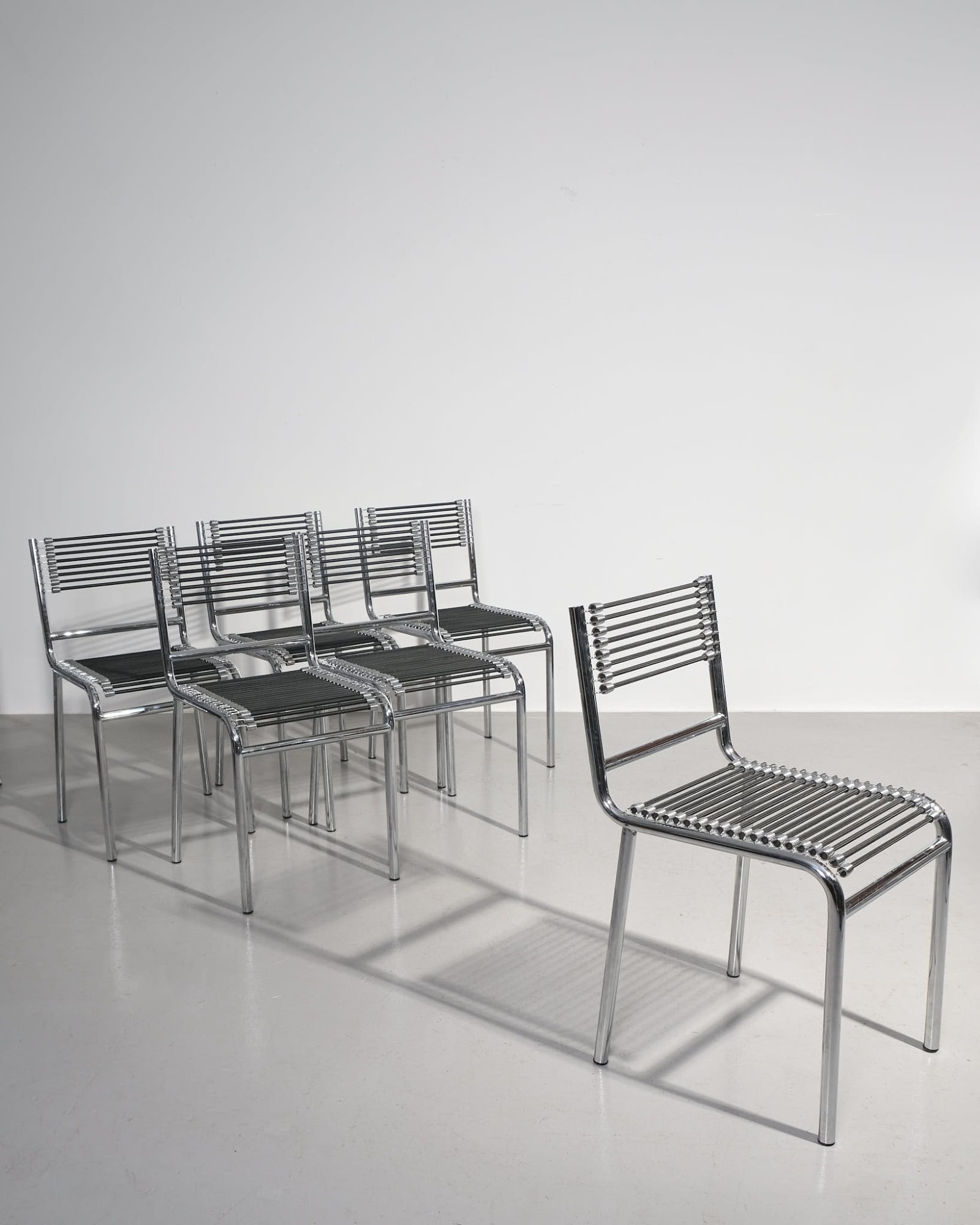 Rene Herbst, Set of 6 'Sandows' Dining Chairs