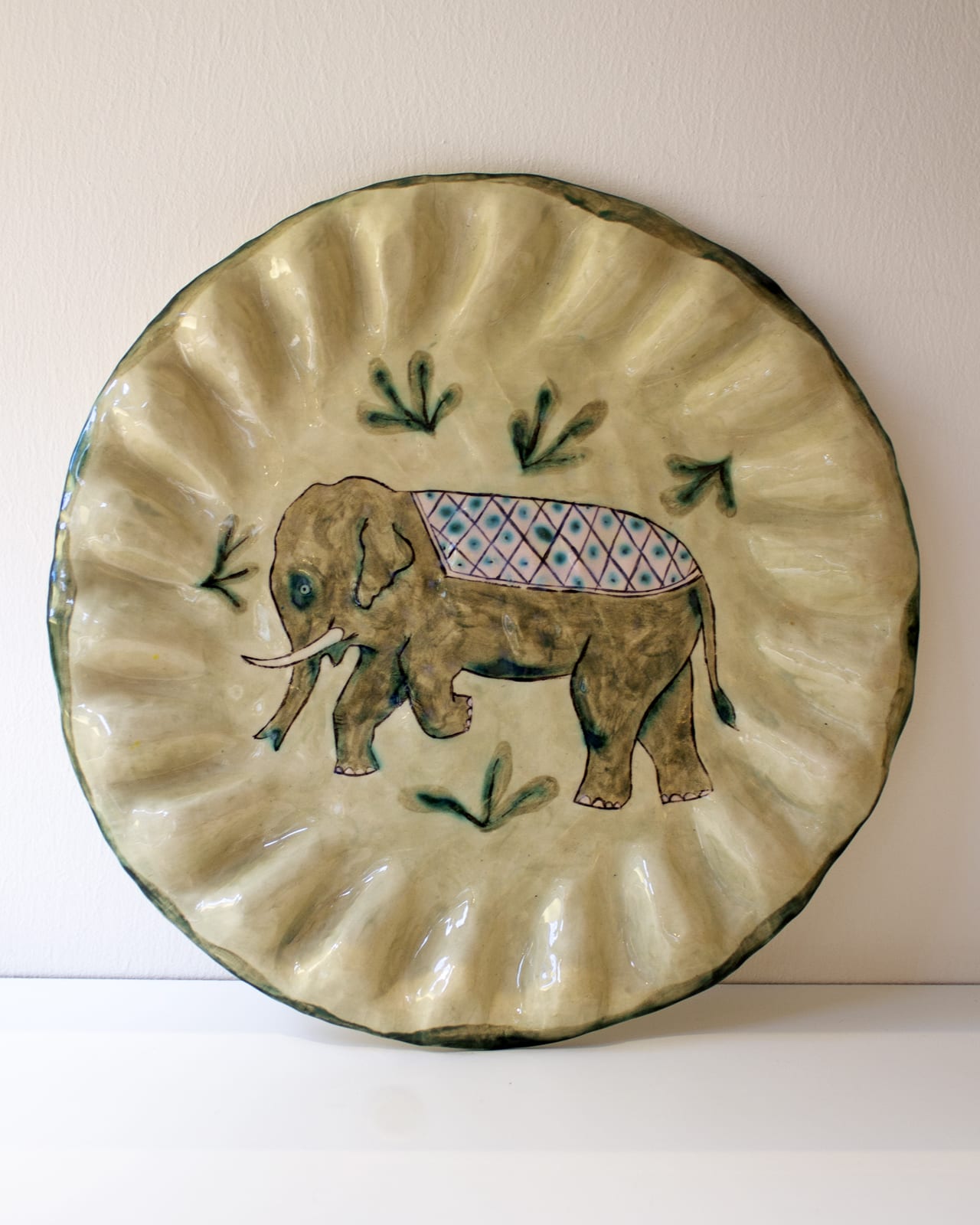 Claudia Rankin, Elephant with Blanket Platter