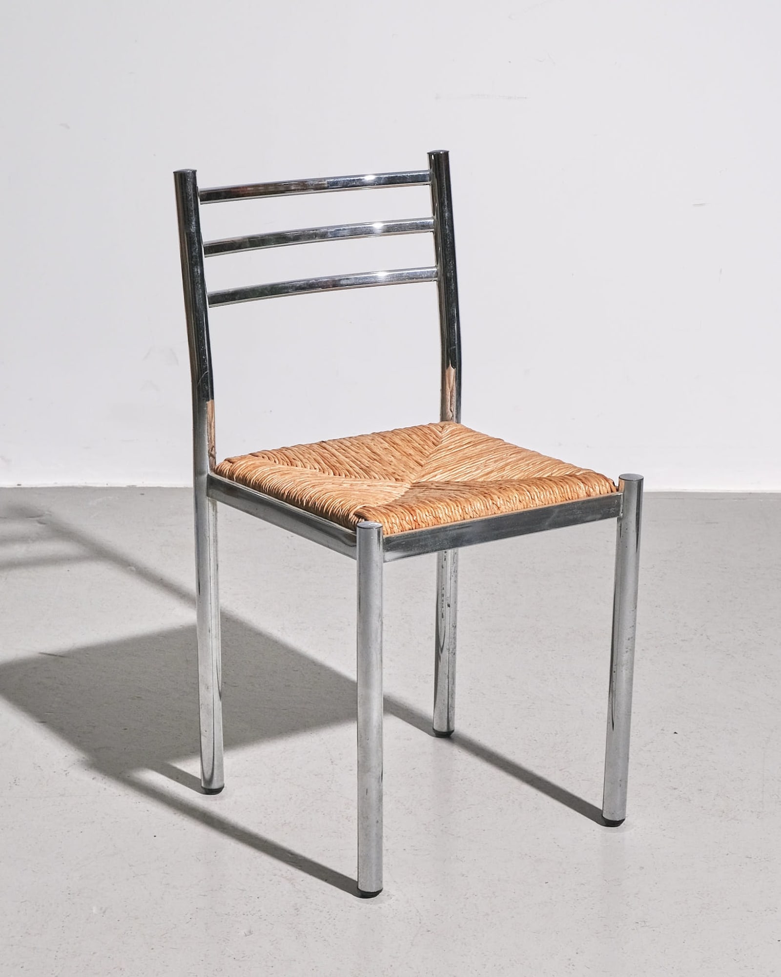 French, Set of Four Metal Dining Chairs