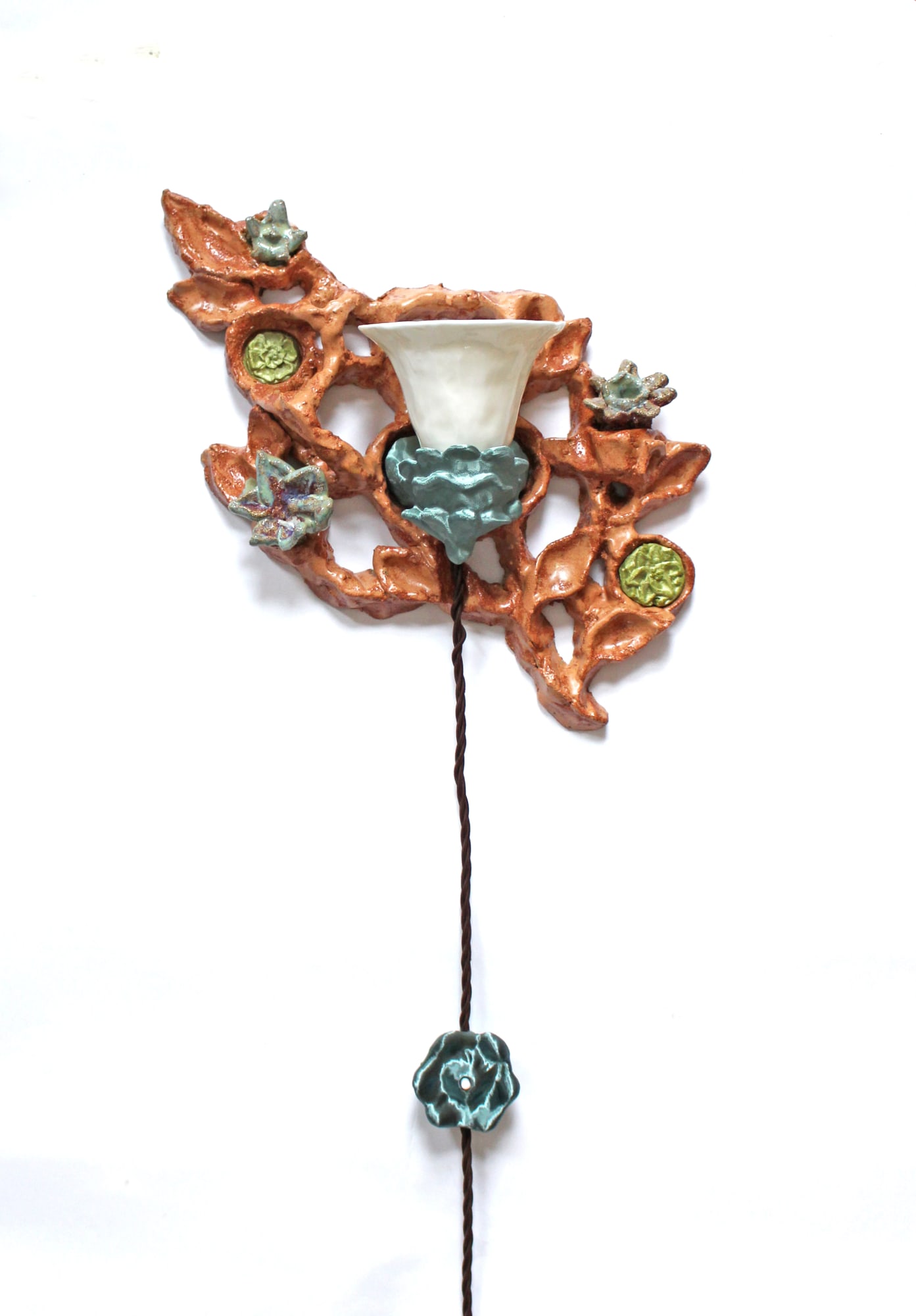 Wondering People, Natalia Triantafylli, Peachy Brunch Sconce, 2024