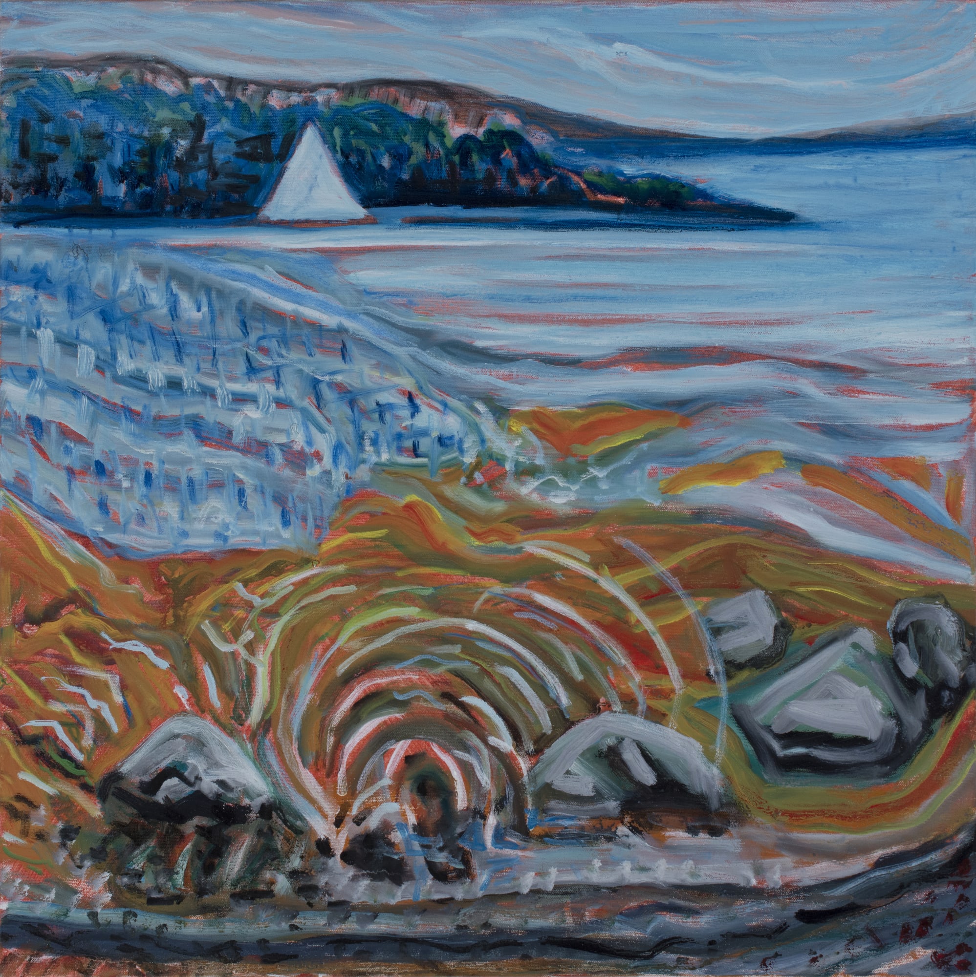 Brita Holmquist, The Wind Goes over the Harbor