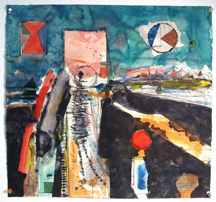 Robert S. Neuman, Figure in a Landscape, 1966