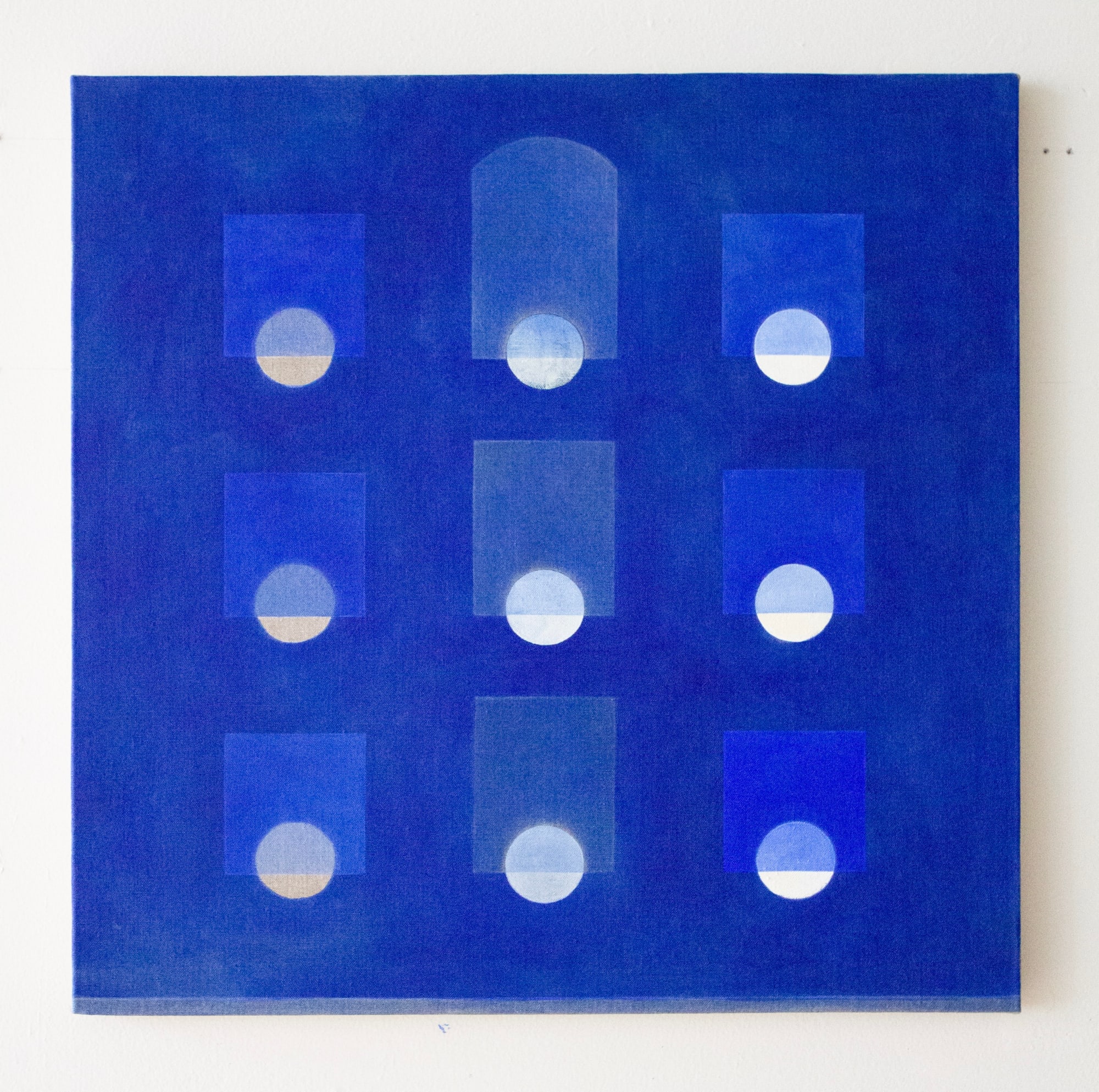 Carla Weeks, Winter Grid in Blue #2
