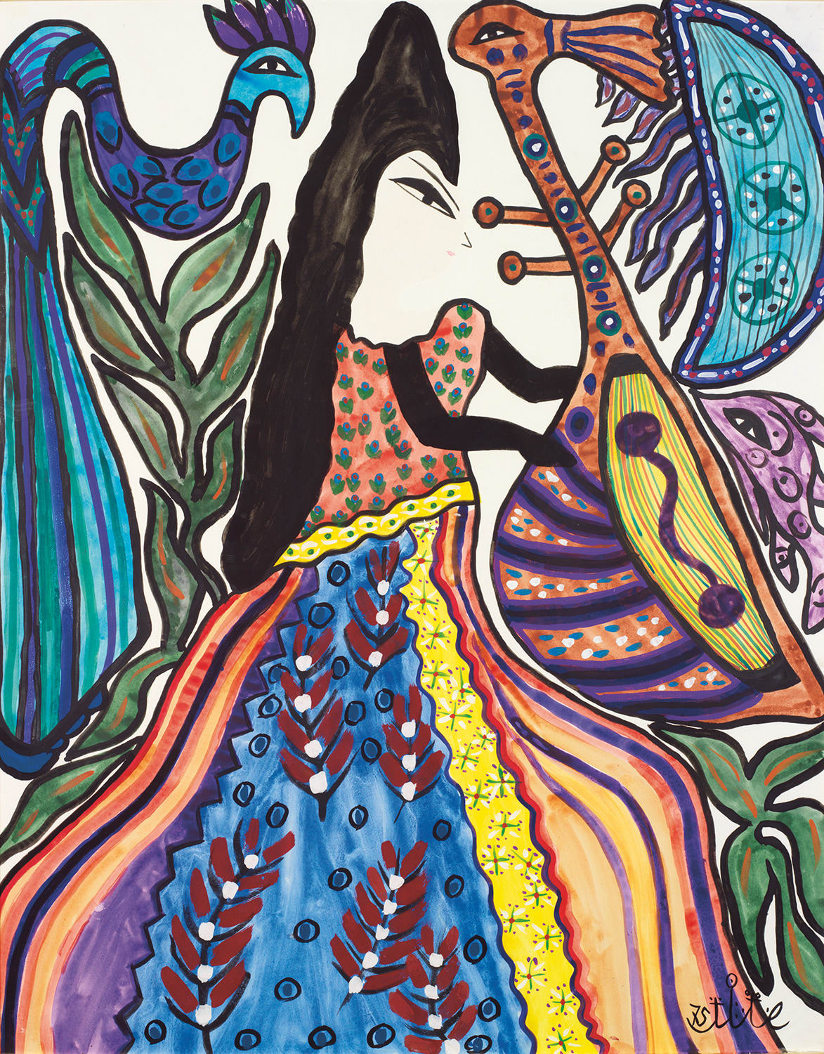 Baya Mahieddine, Jeune Musicienne, 1975